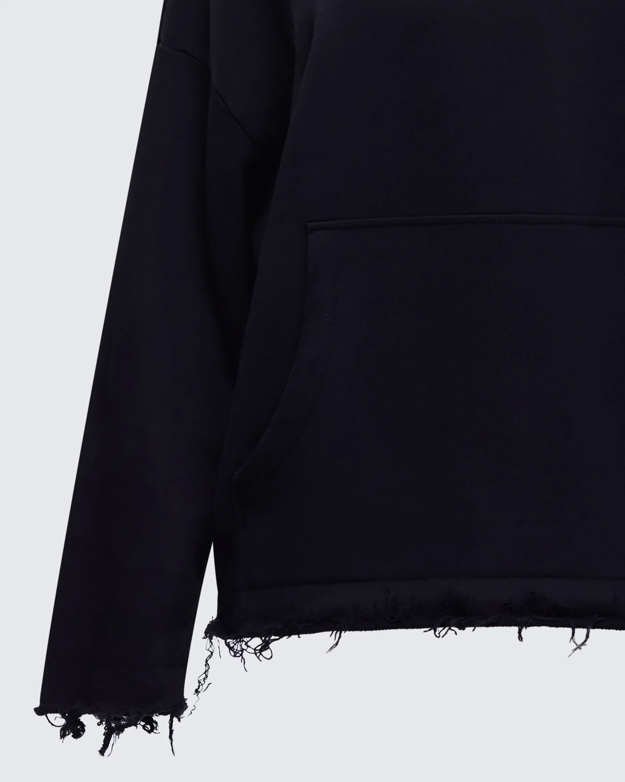 Aaralyn Black Distressed Hoodie - Image 6