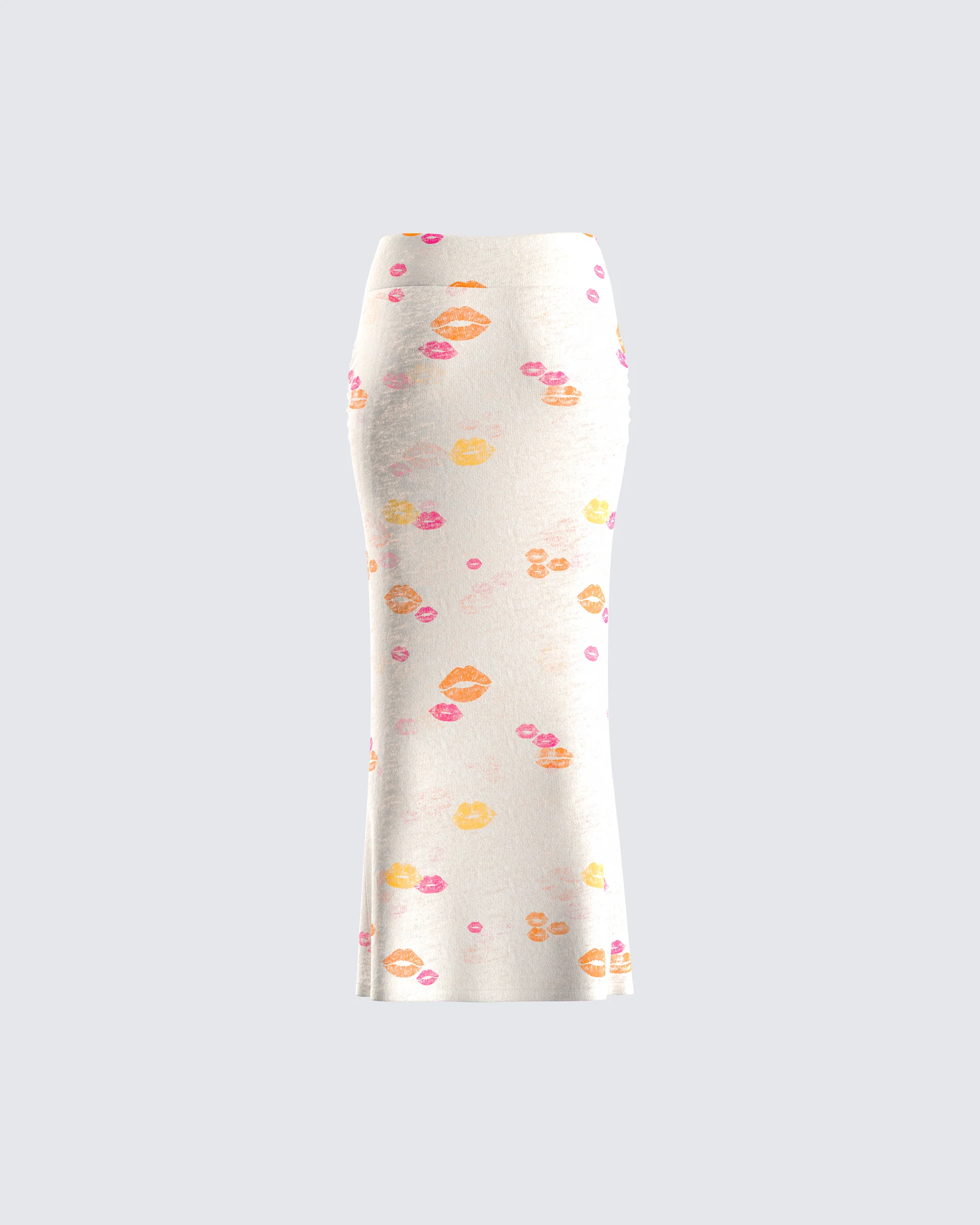Aba Kiss Print Maxi Skirt - Image 3