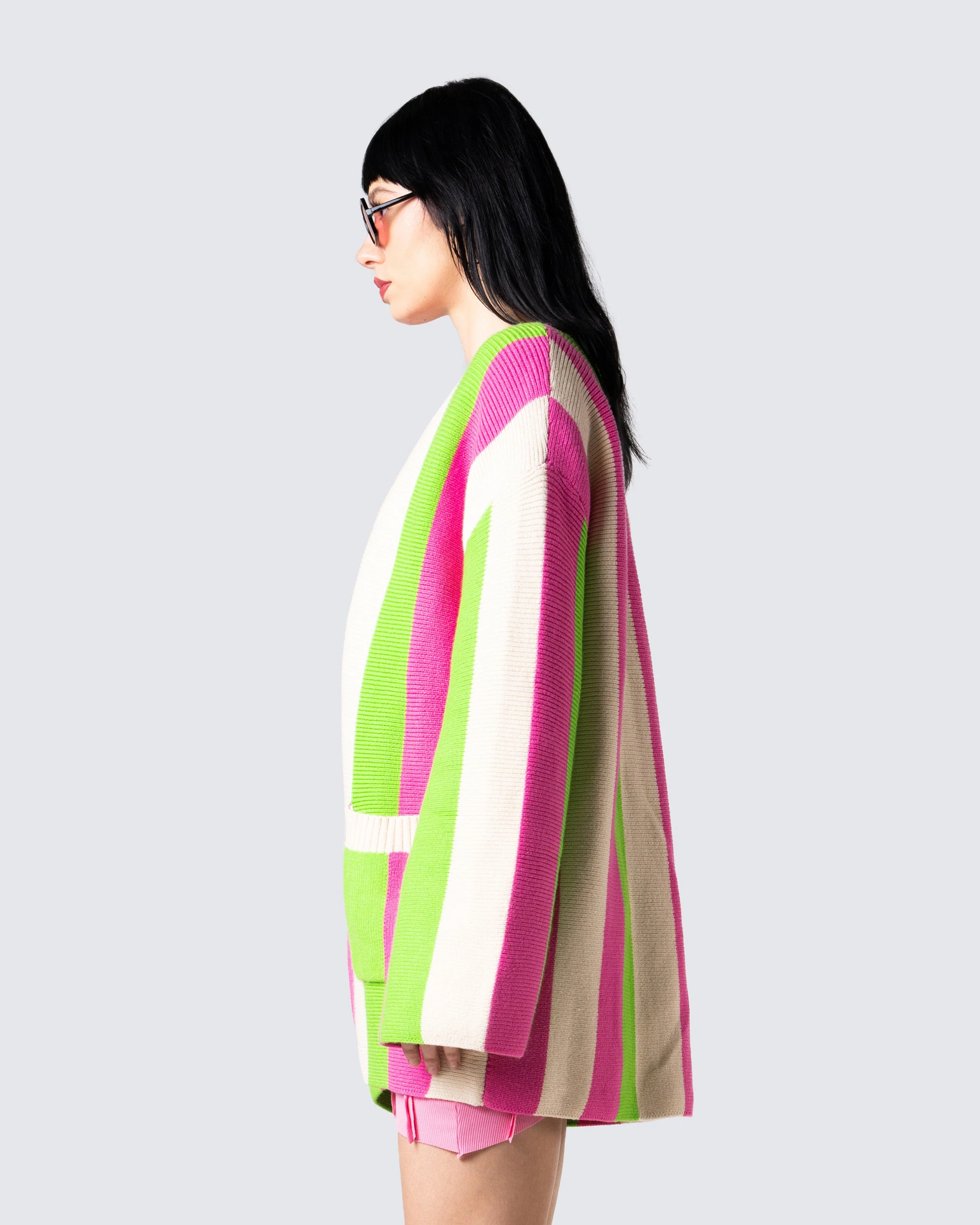 Abbie Multi Striped Cardigan - Image 5