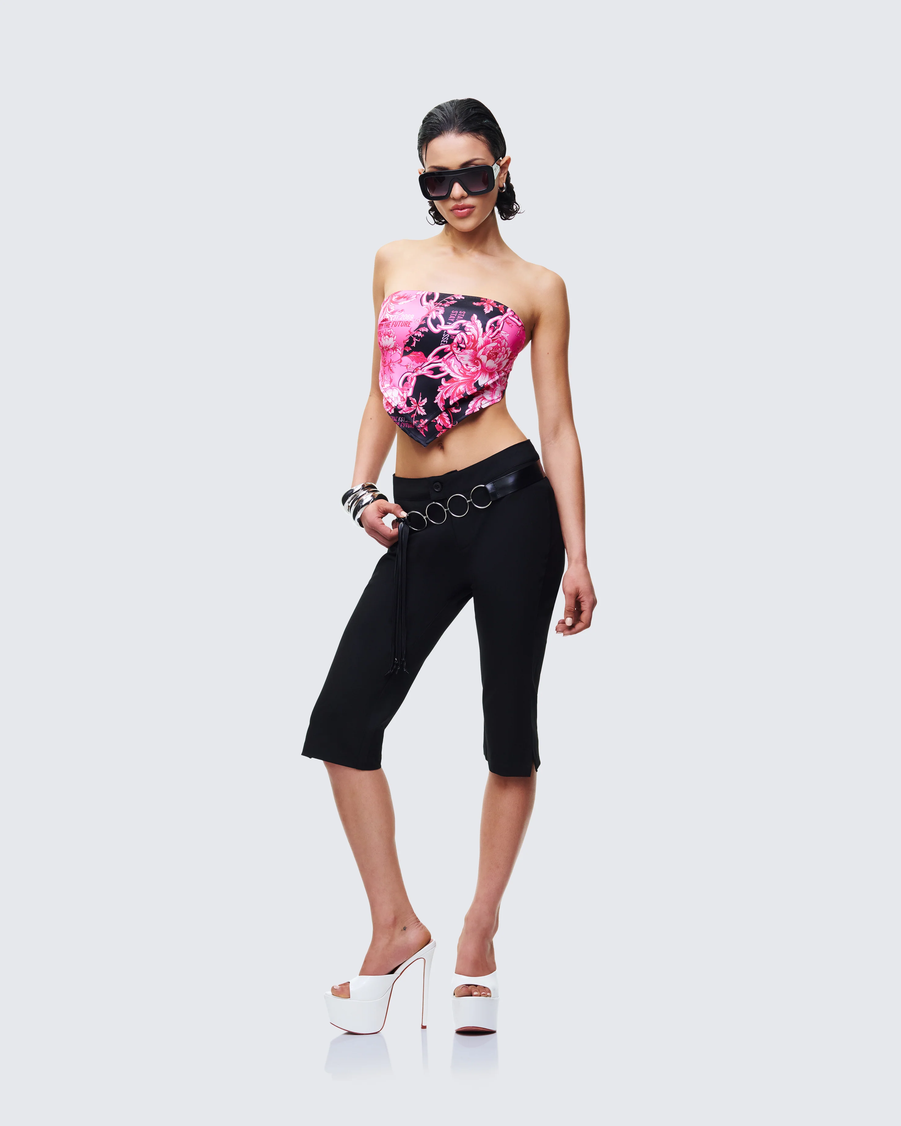 Abeni Black Faux Leather Ring Belt - Image 7