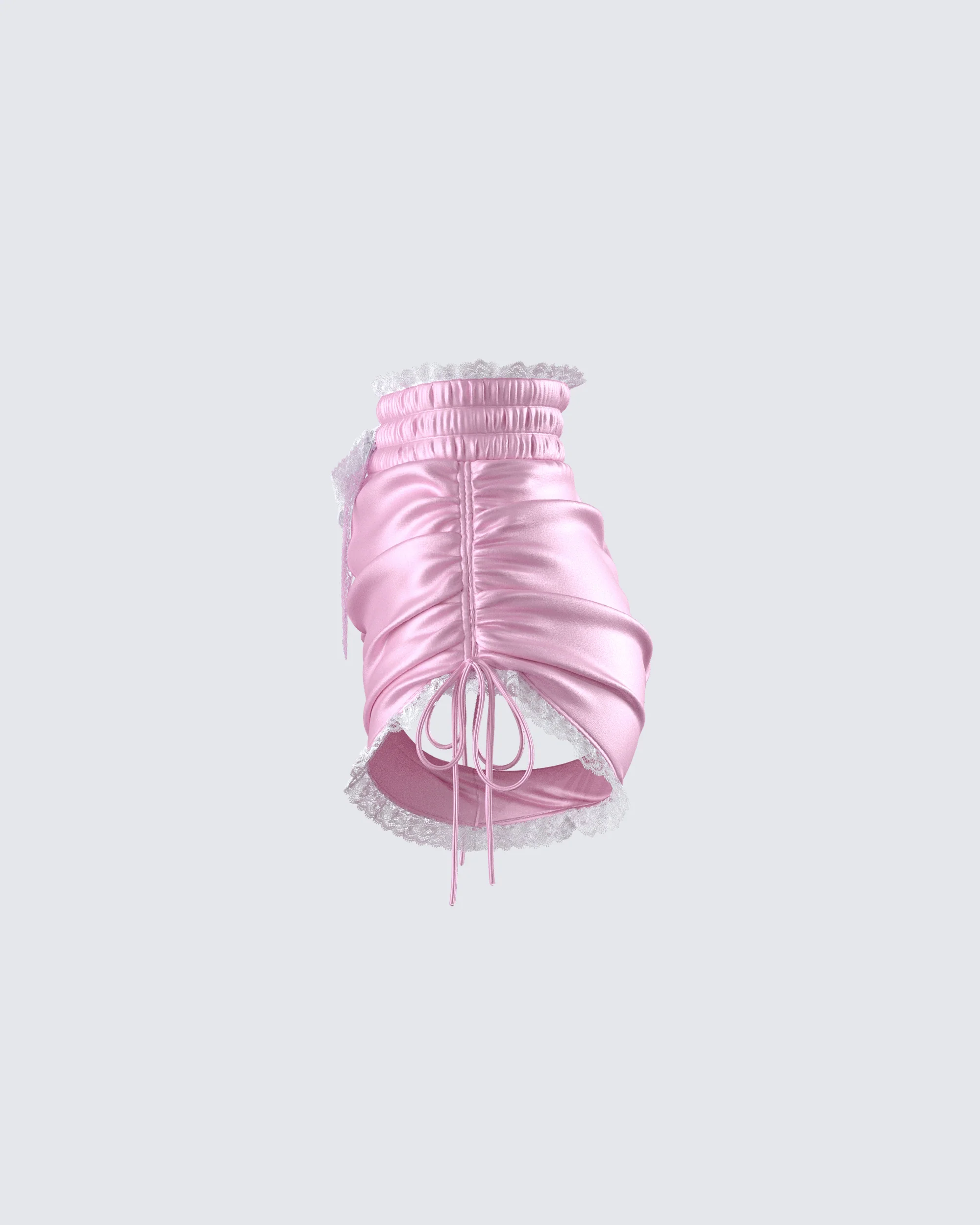 Adara Pink Ruched Mini Short - Image 2