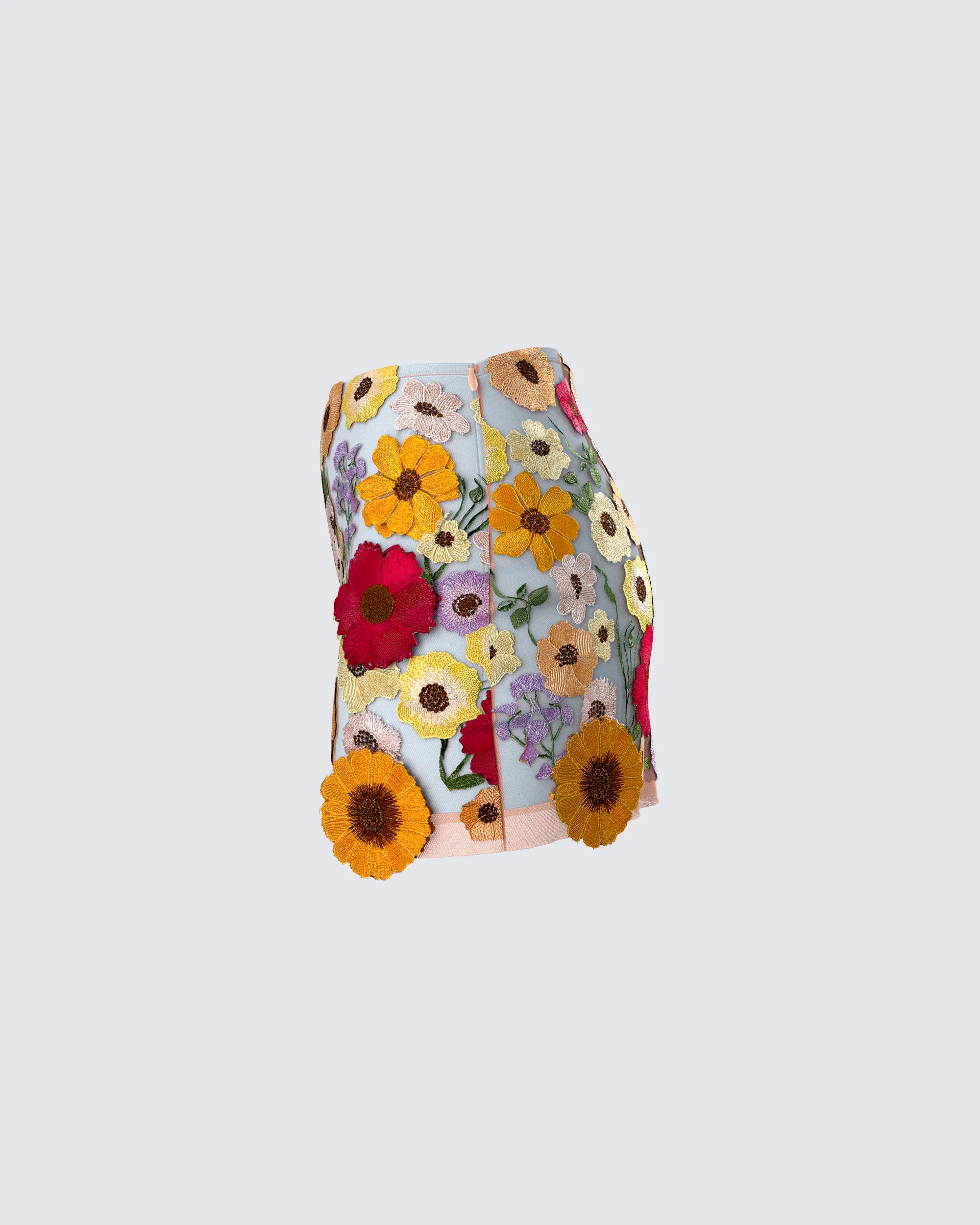 Addie Flower Mini Skirt - Image 2