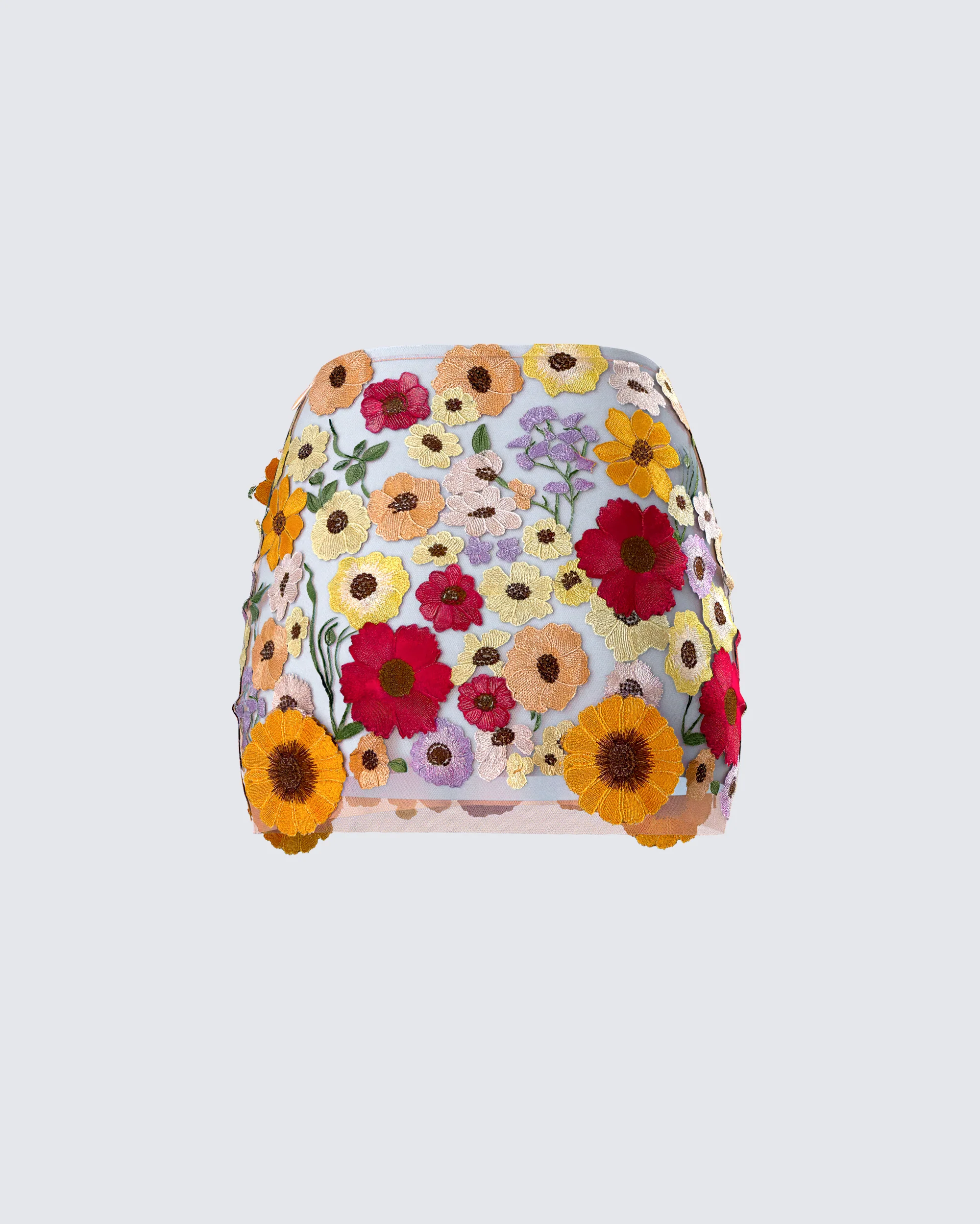 Addie Flower Mini Skirt - Image 3