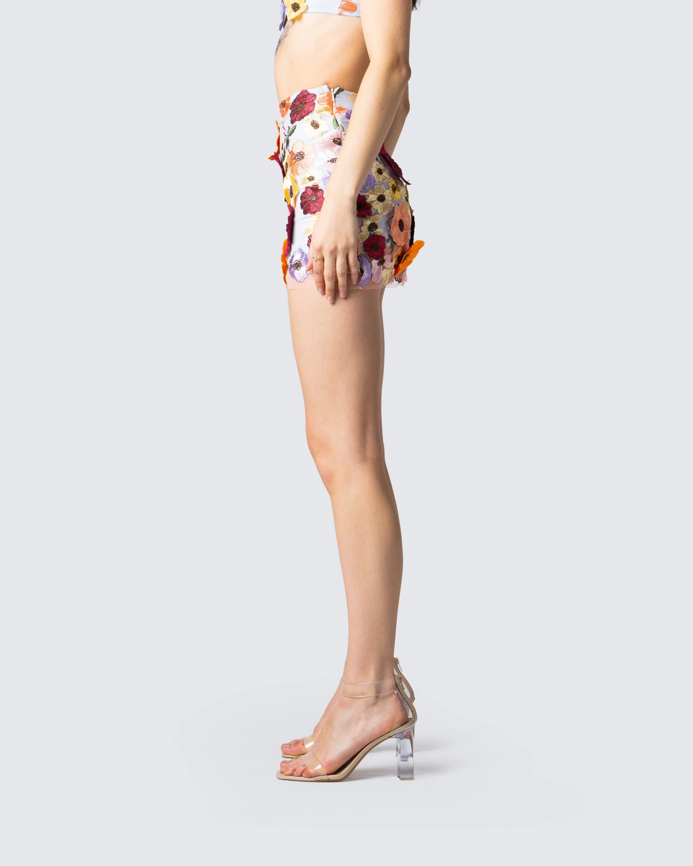Addie Flower Mini Skirt - Image 5