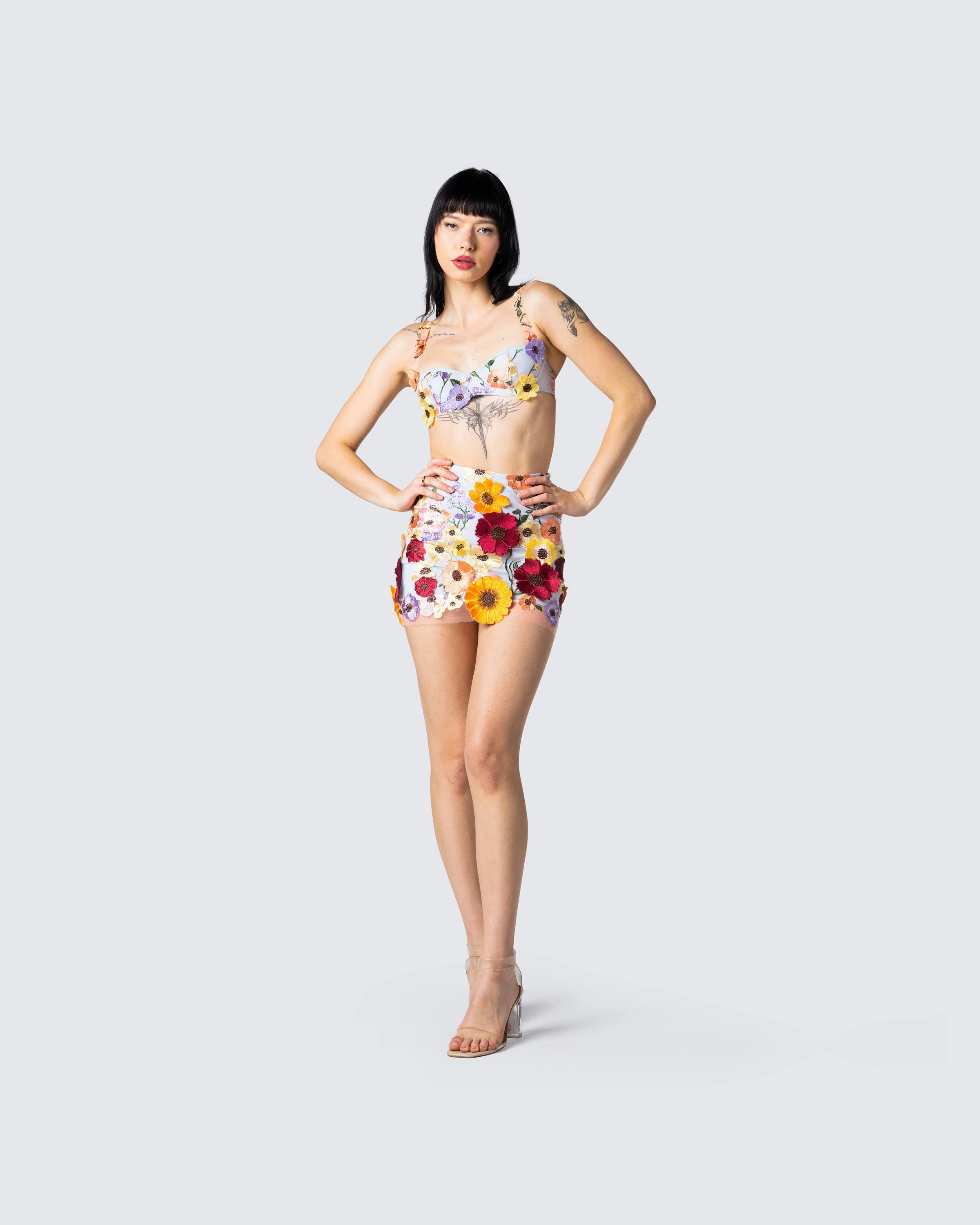 Addie Flower Mini Skirt - Image 7