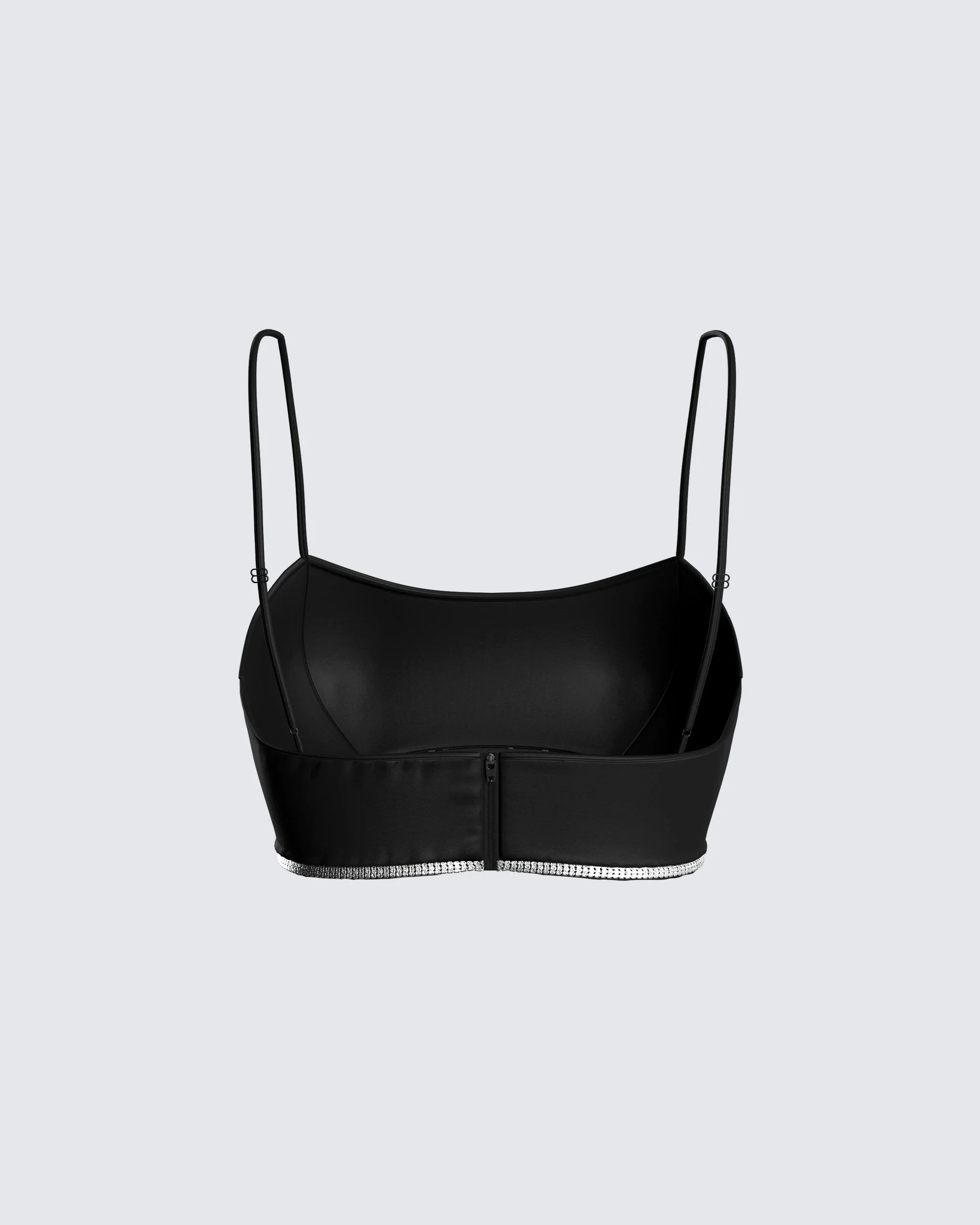Addison Black Rhinestone Top - Image 3