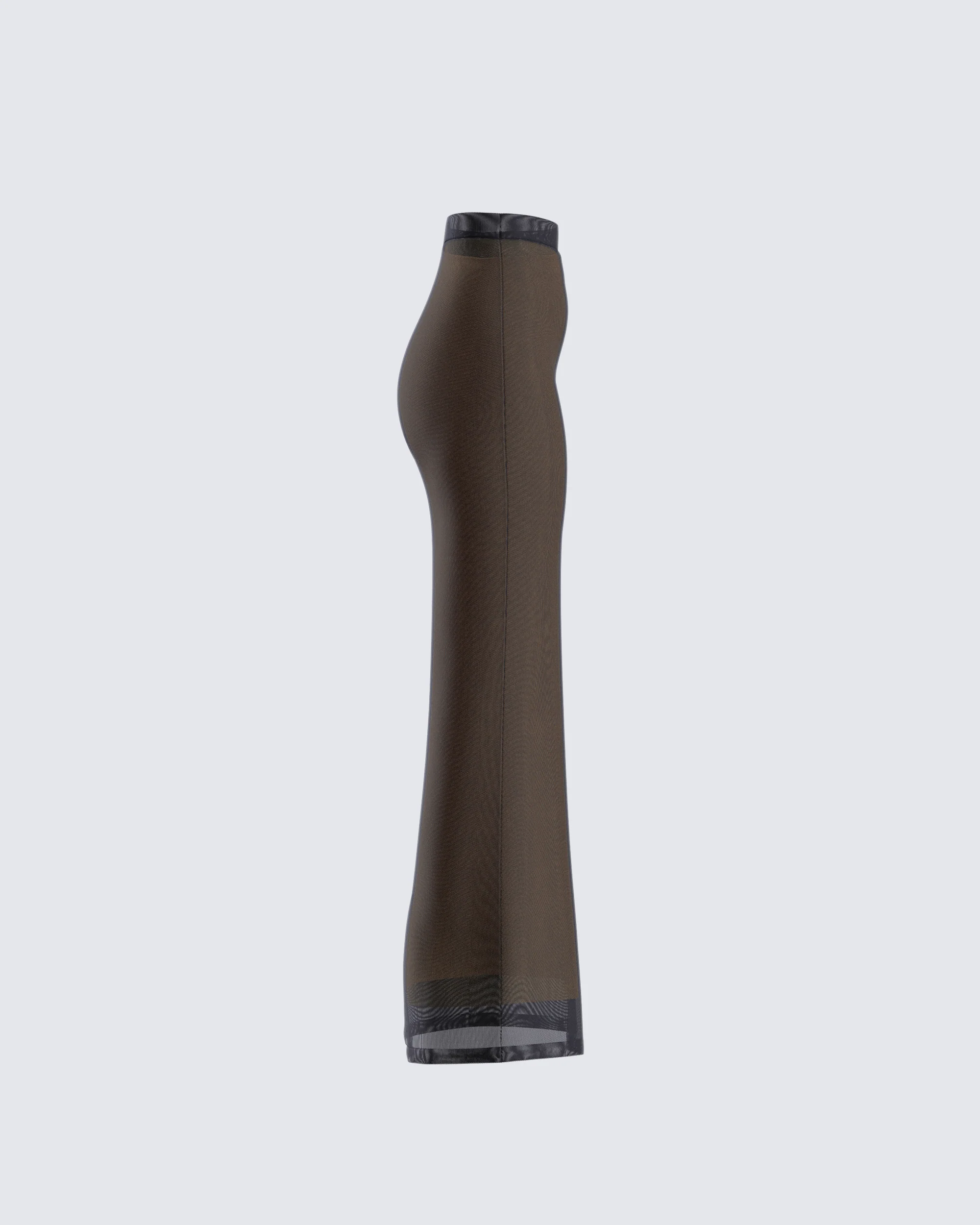 Aela Black Mesh Maxi Skirt - Image 2