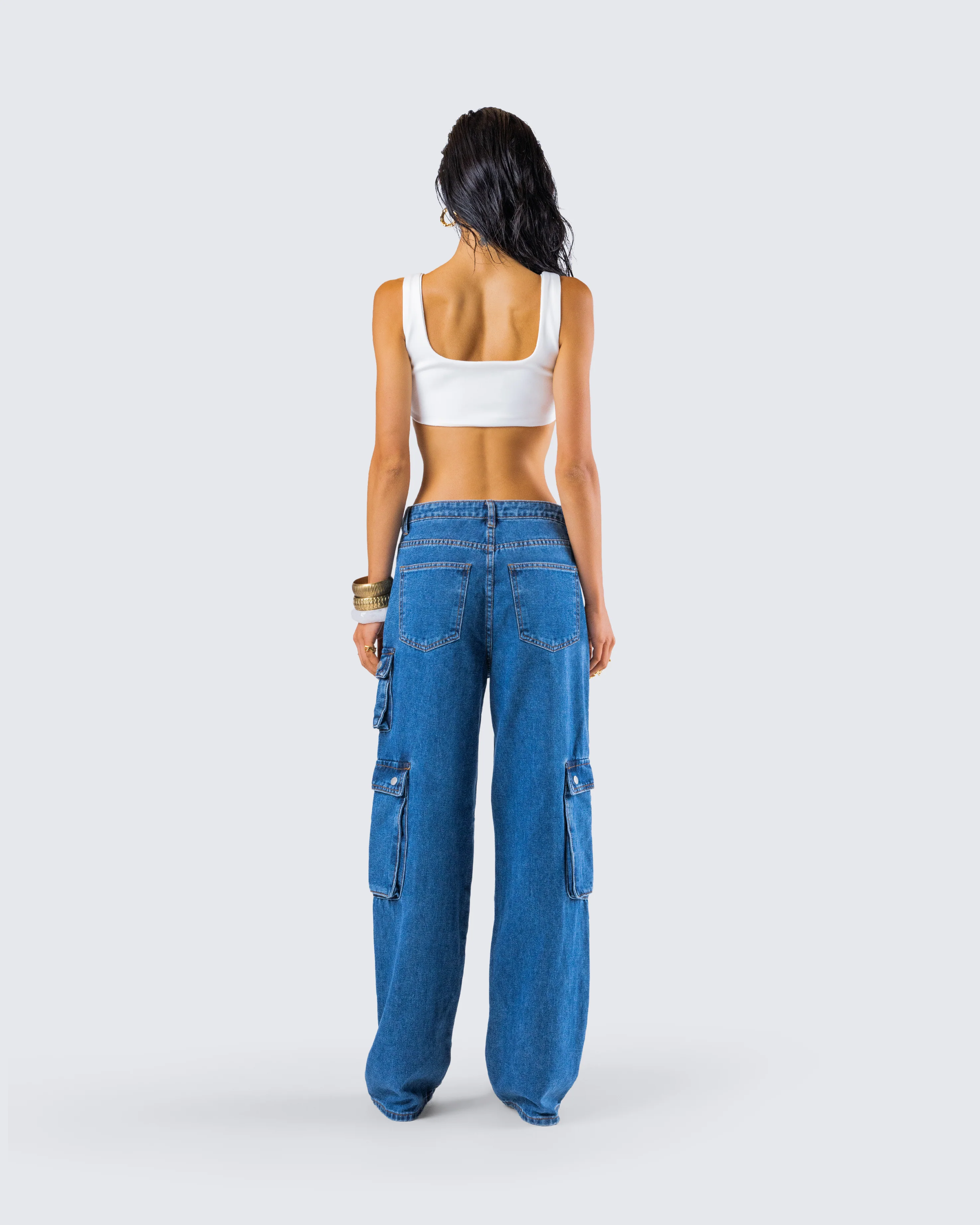 Agnetha Denim Cargo Set - Image 7