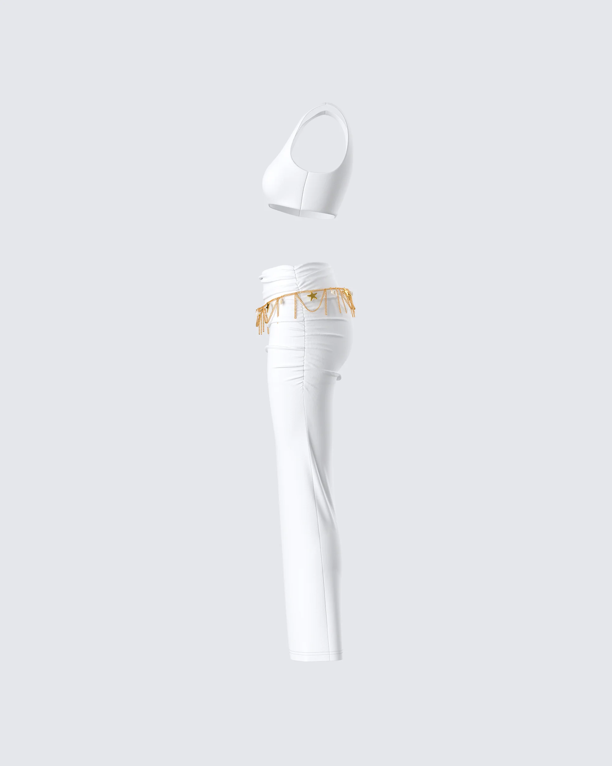 Agnetha White Maxi Set - Image 2