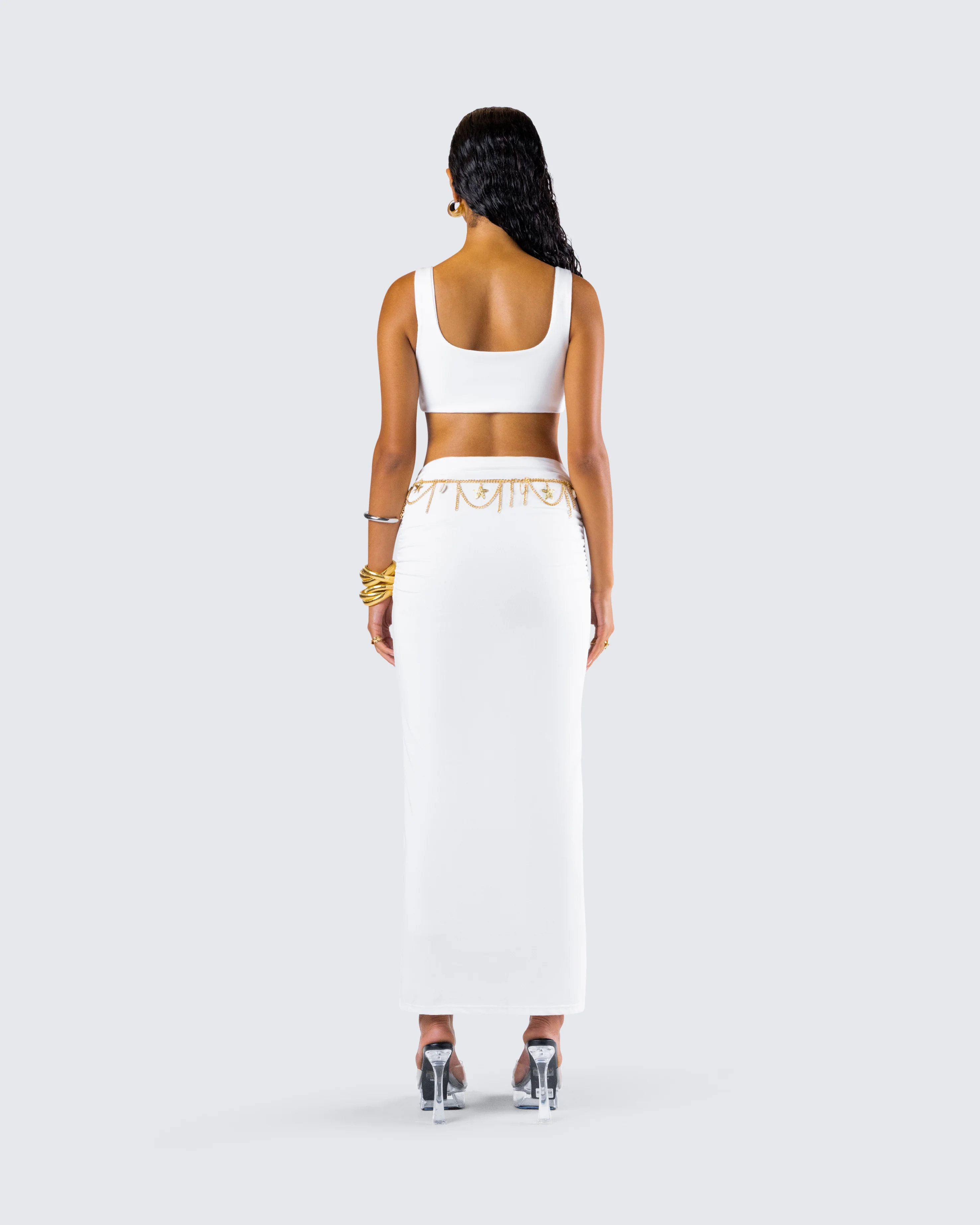 Agnetha White Maxi Set - Image 7