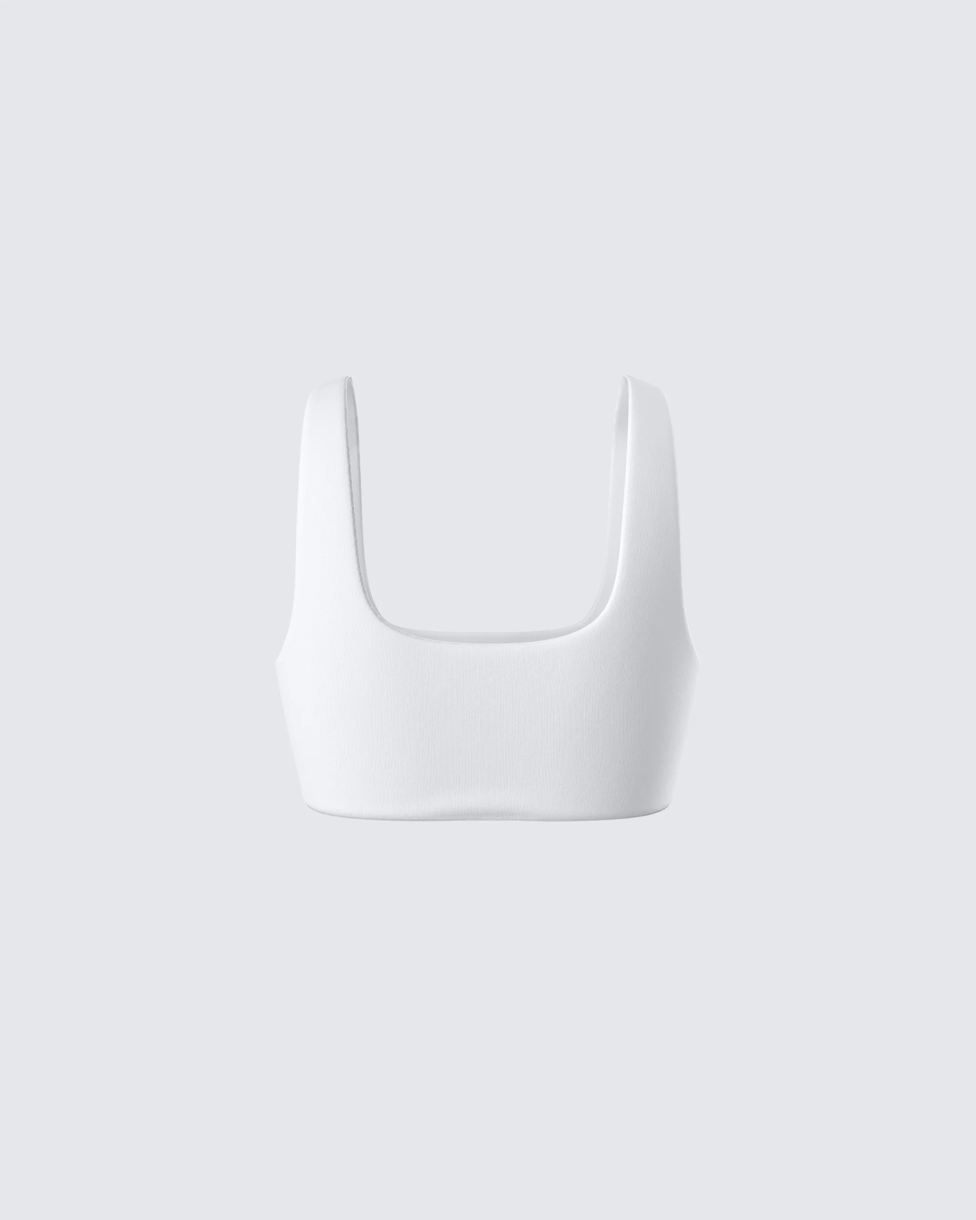 Agnetha White Jersey Bra Top - Image 3