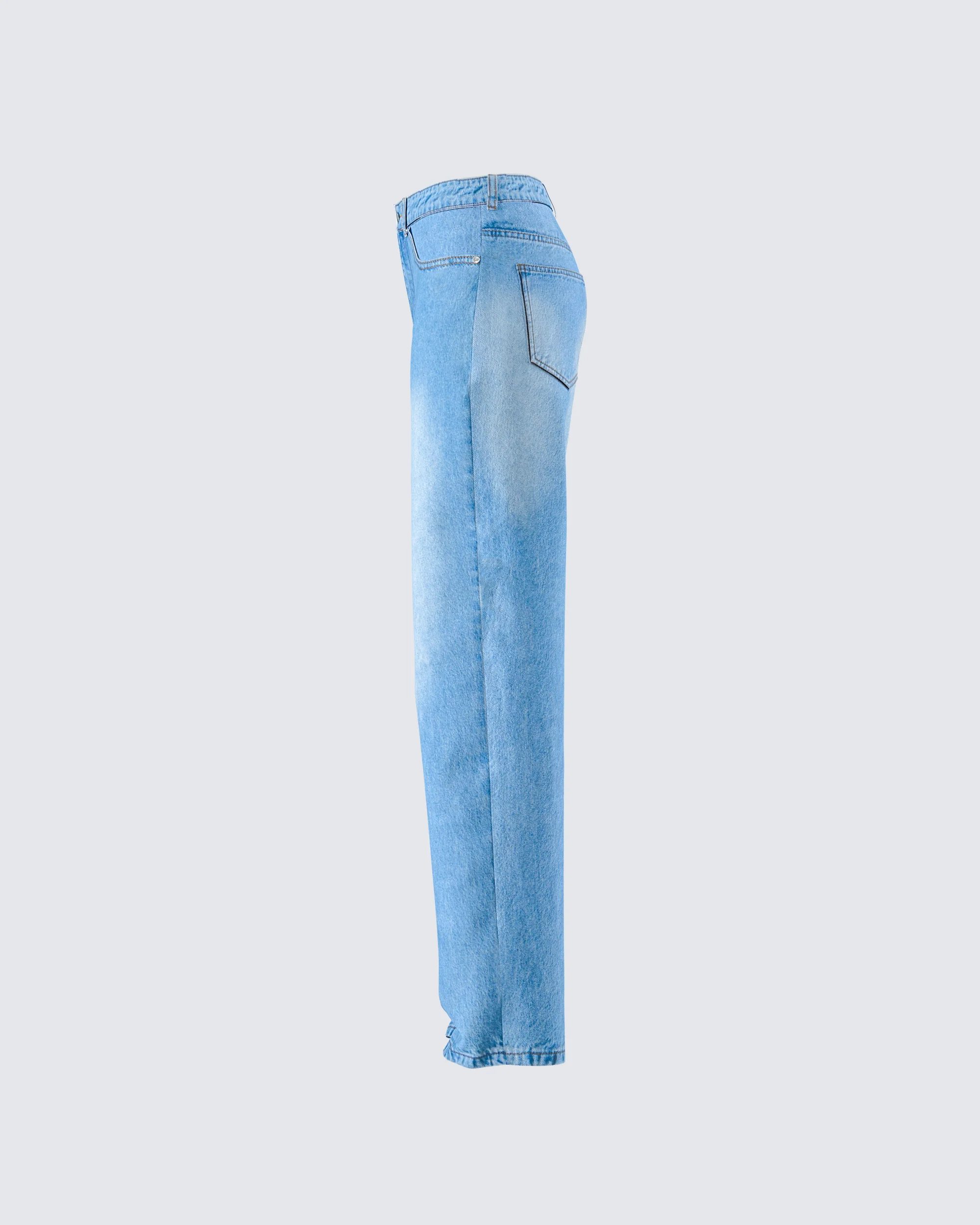 Ahmeira Blue Denim Jean - Image 2