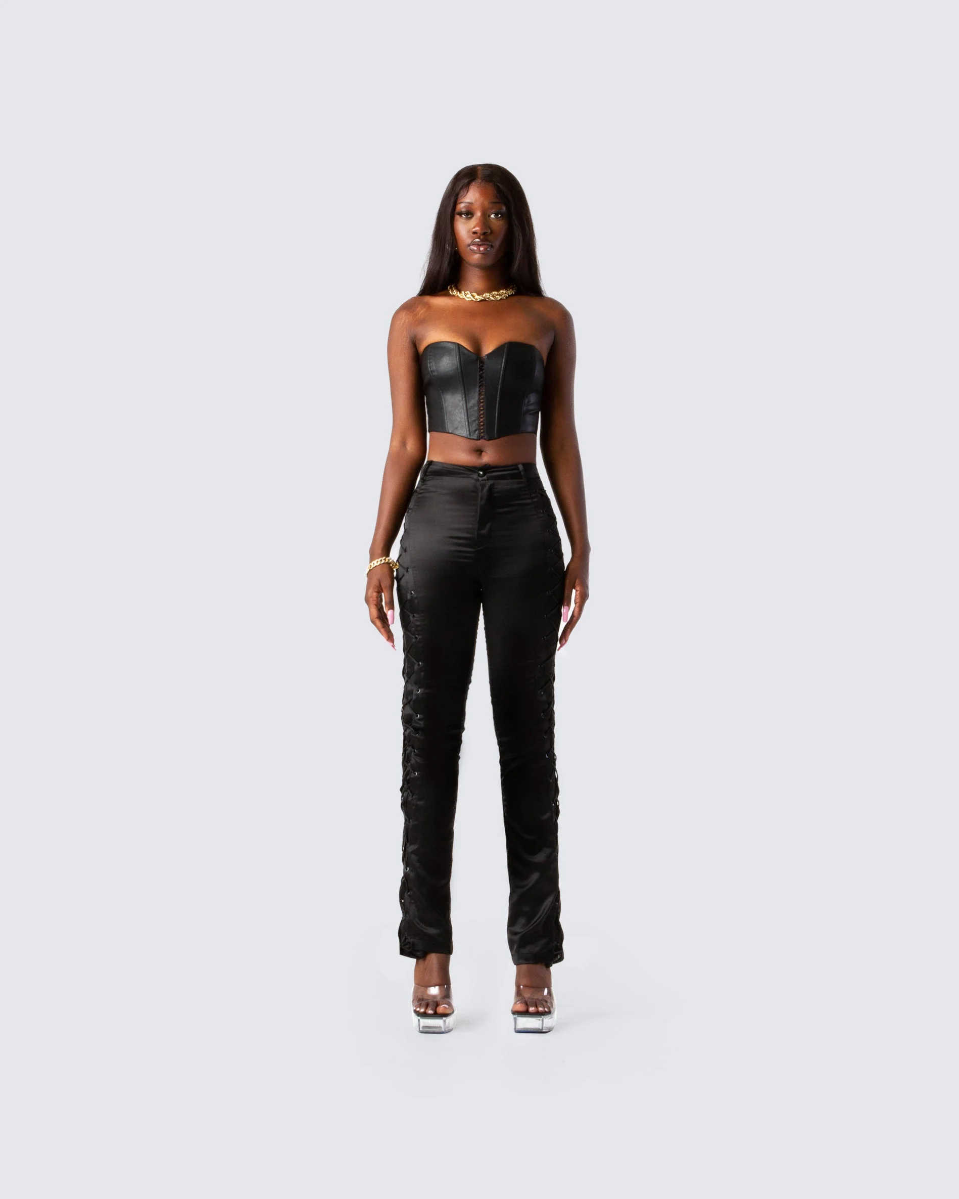 Alanis Black Corset Top - Image 4