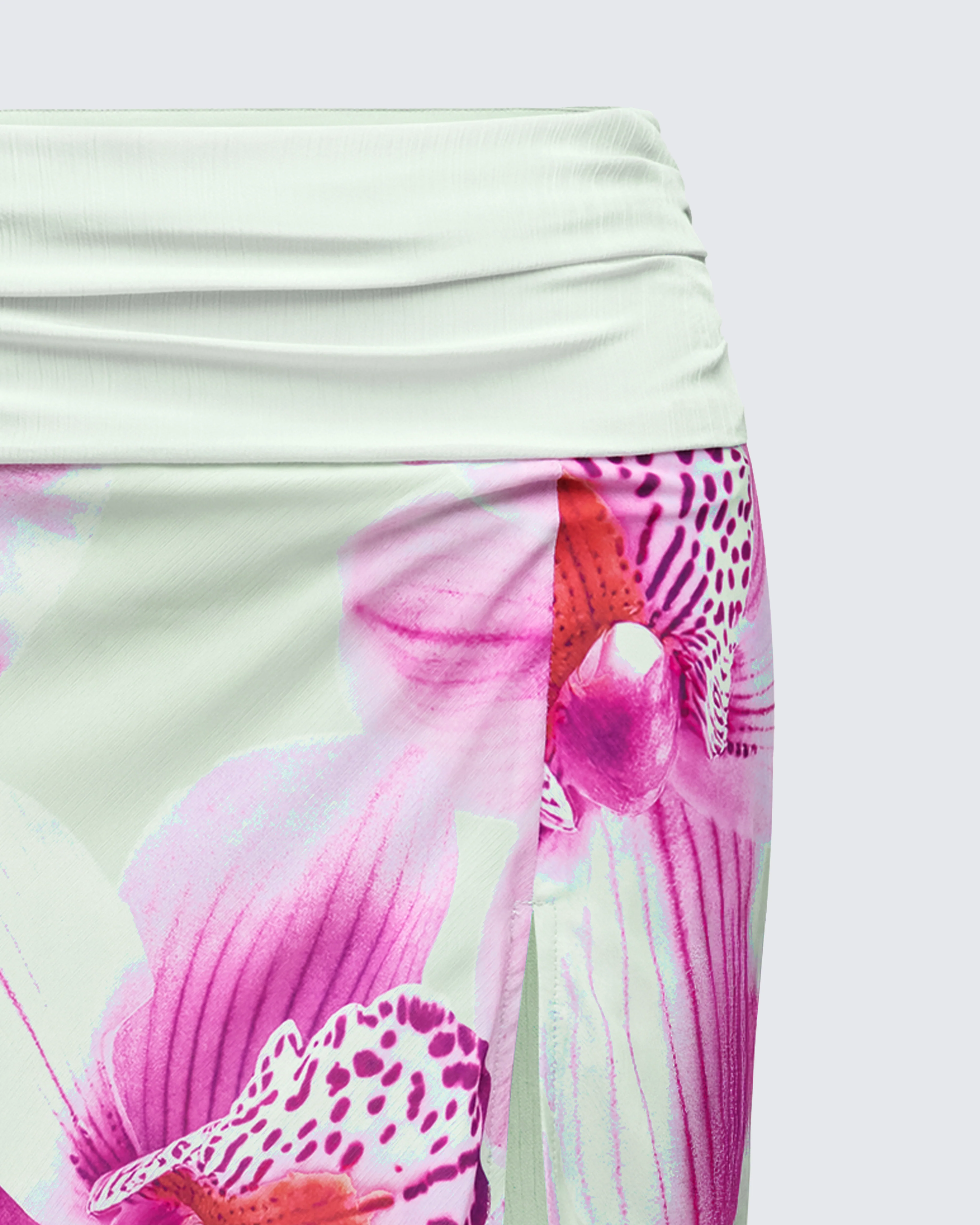 Alexis Printed Green Maxi Skirt - Image 6
