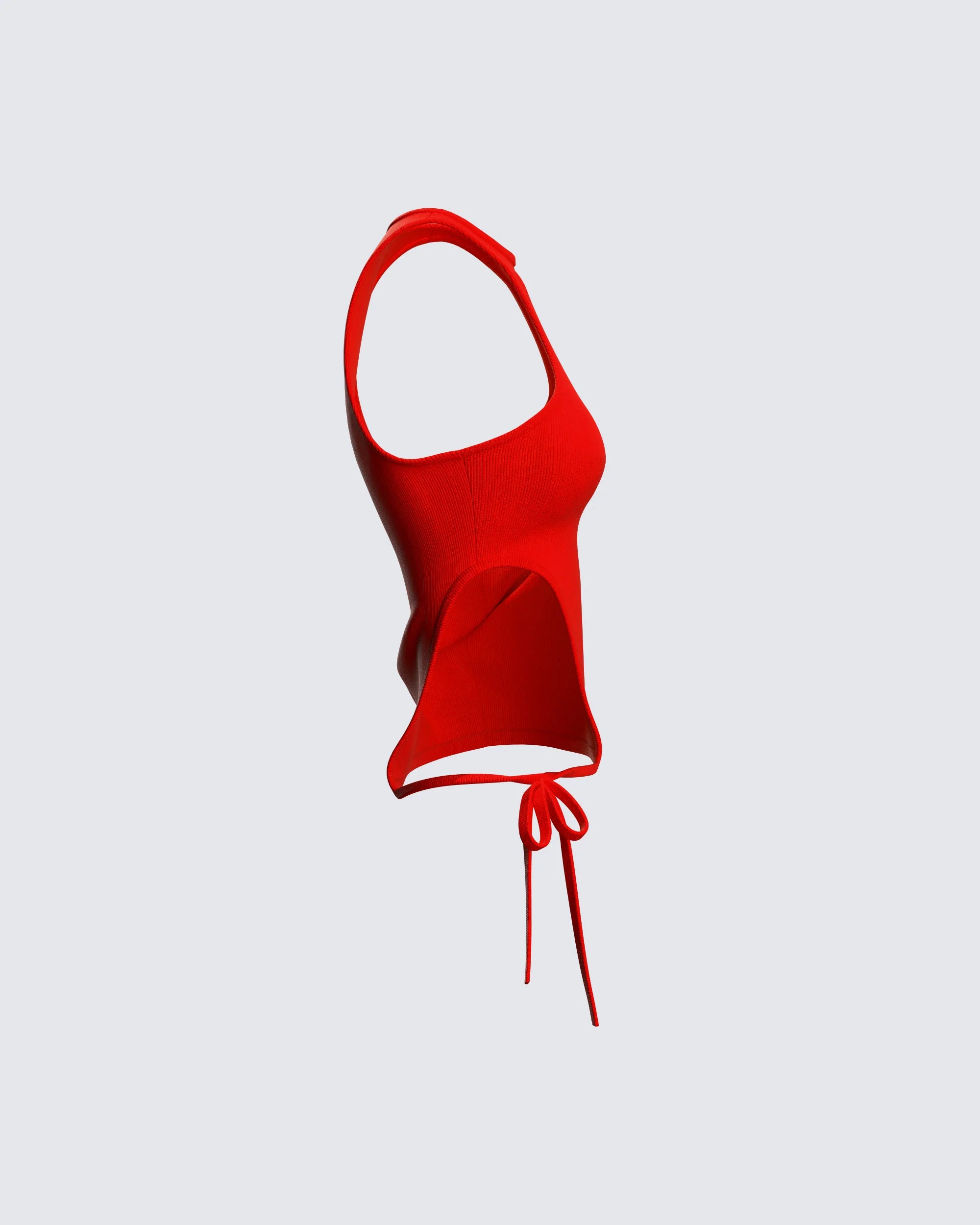 Allen Red Cut Away Tank - Image 2