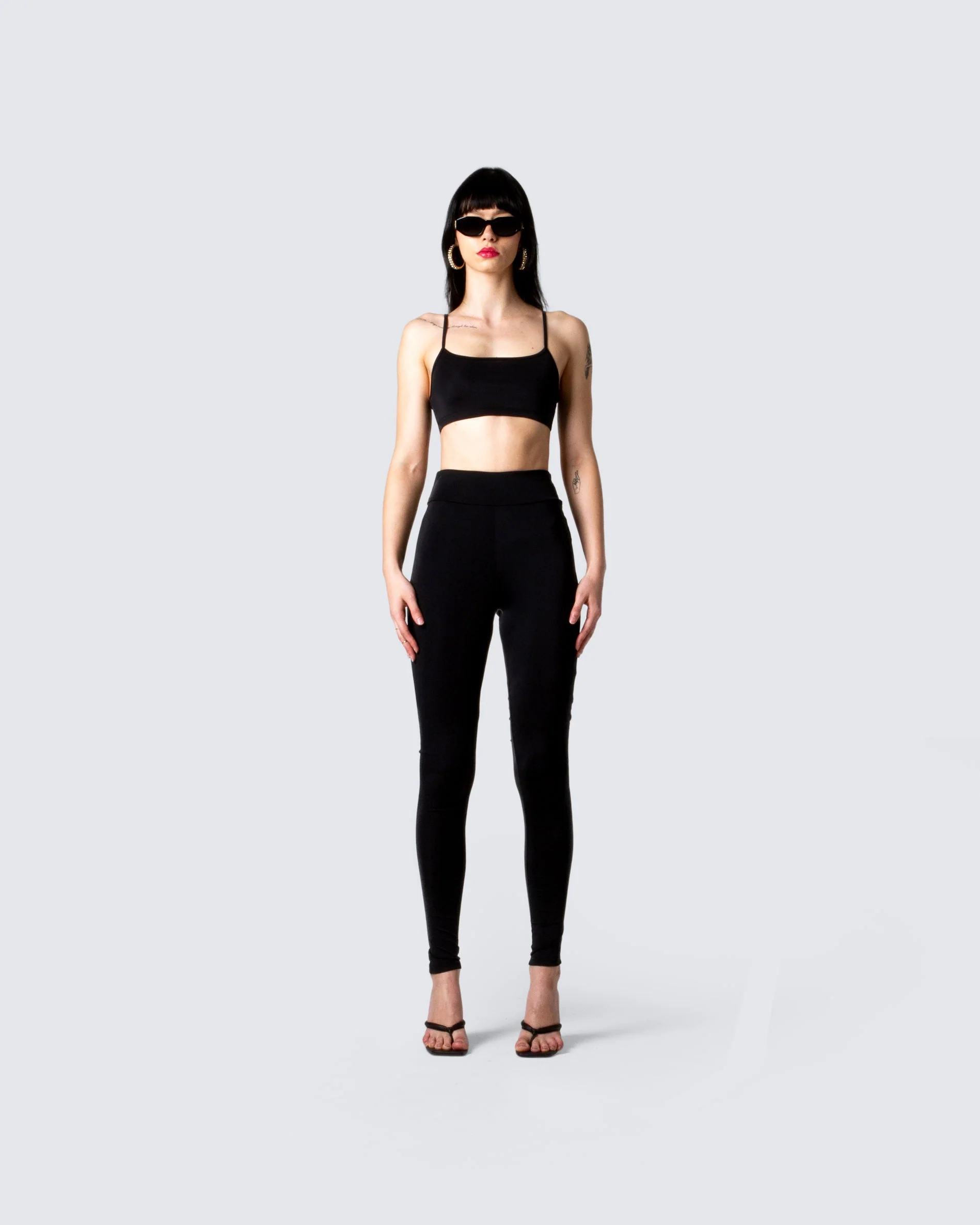 Allison Black Jersey Legging - Image 4