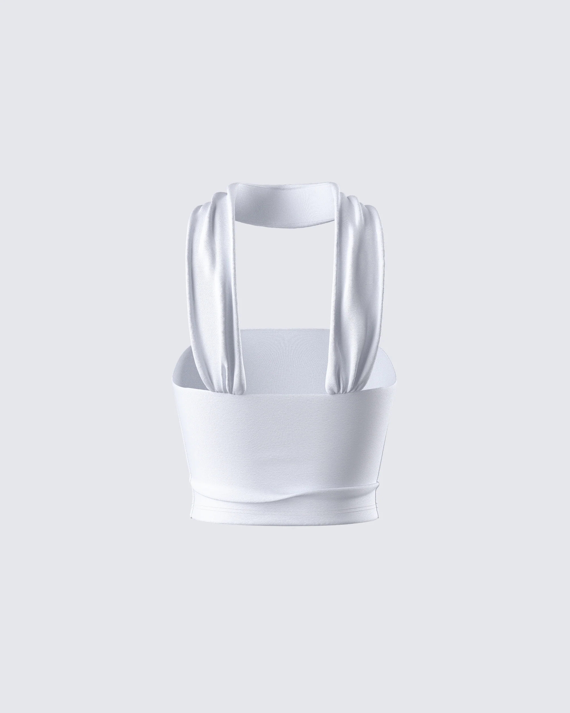 Alondra White Tube Halter Top - Image 3