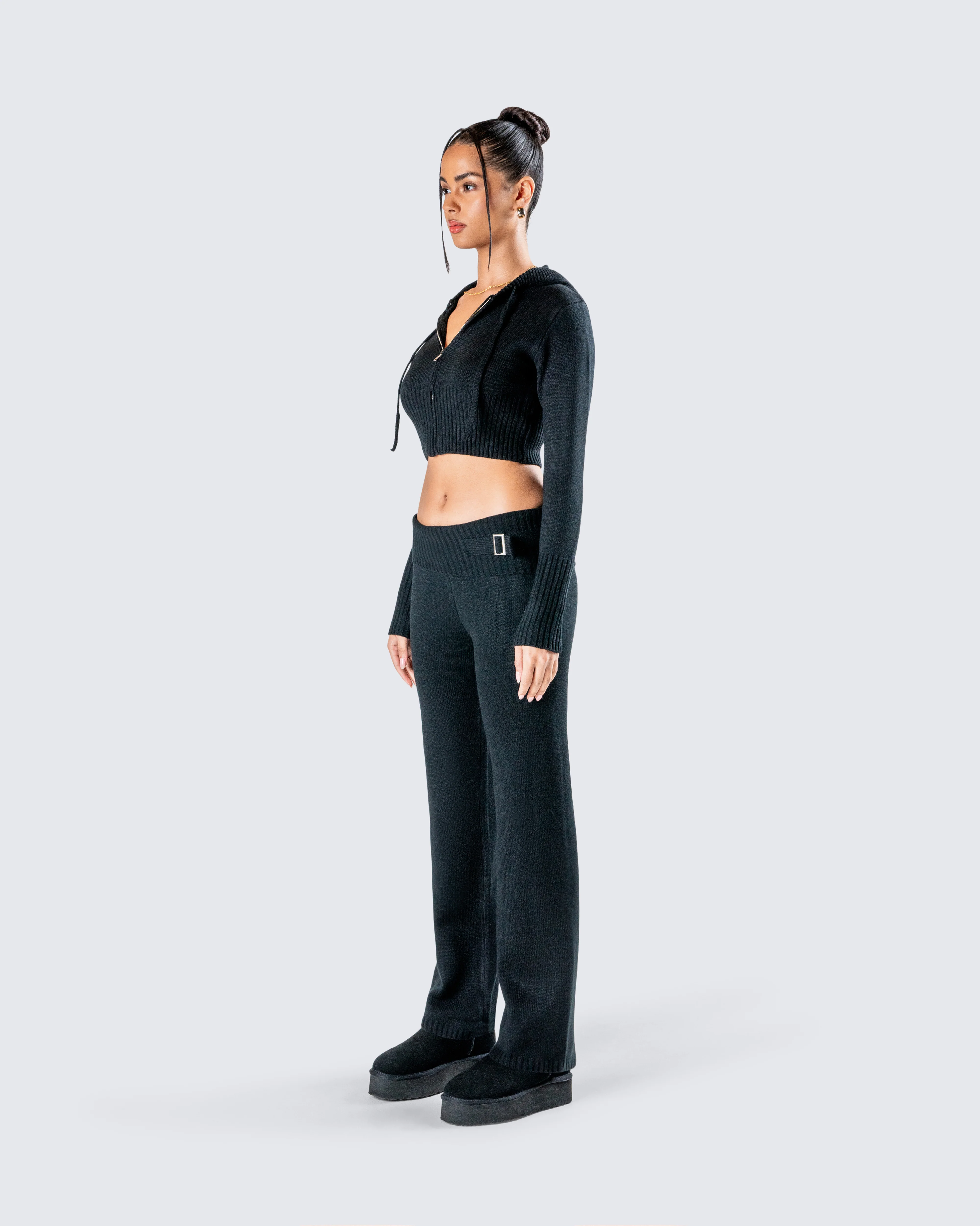 Alyssa Black Knit Set - Image 5