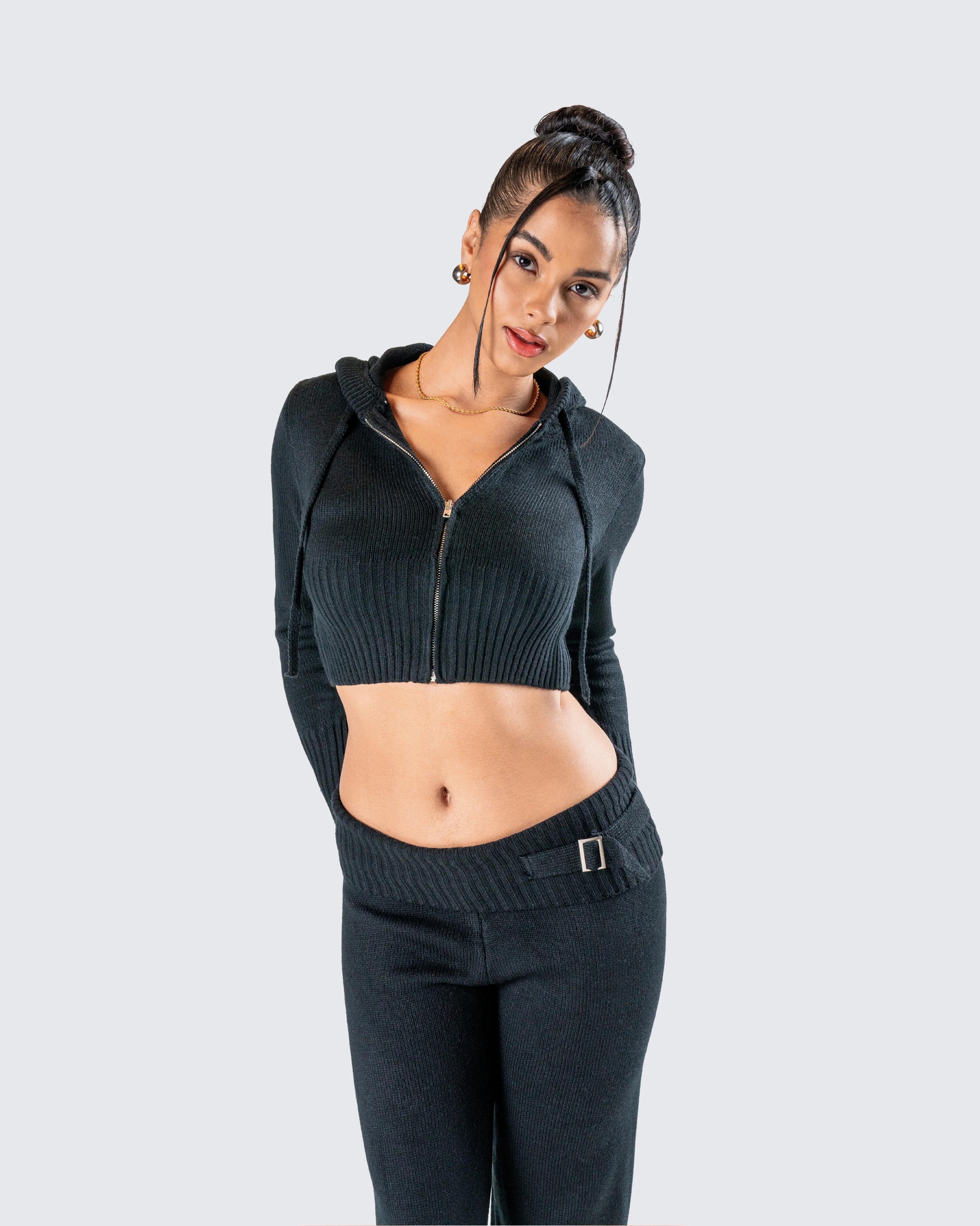 Alyssa Black Knit Set - Image 9