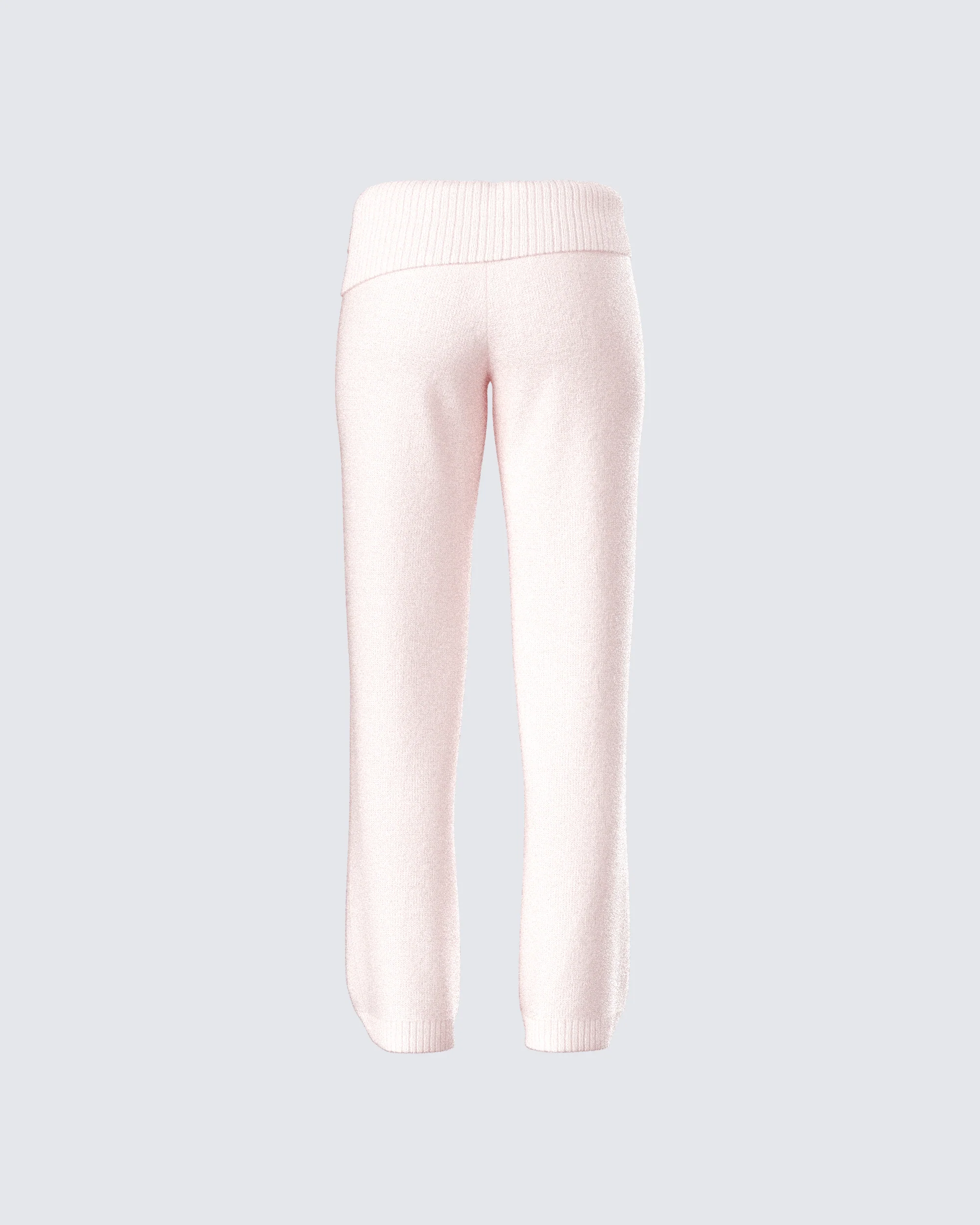 Alyssa Pink Knit Pant - Image 3