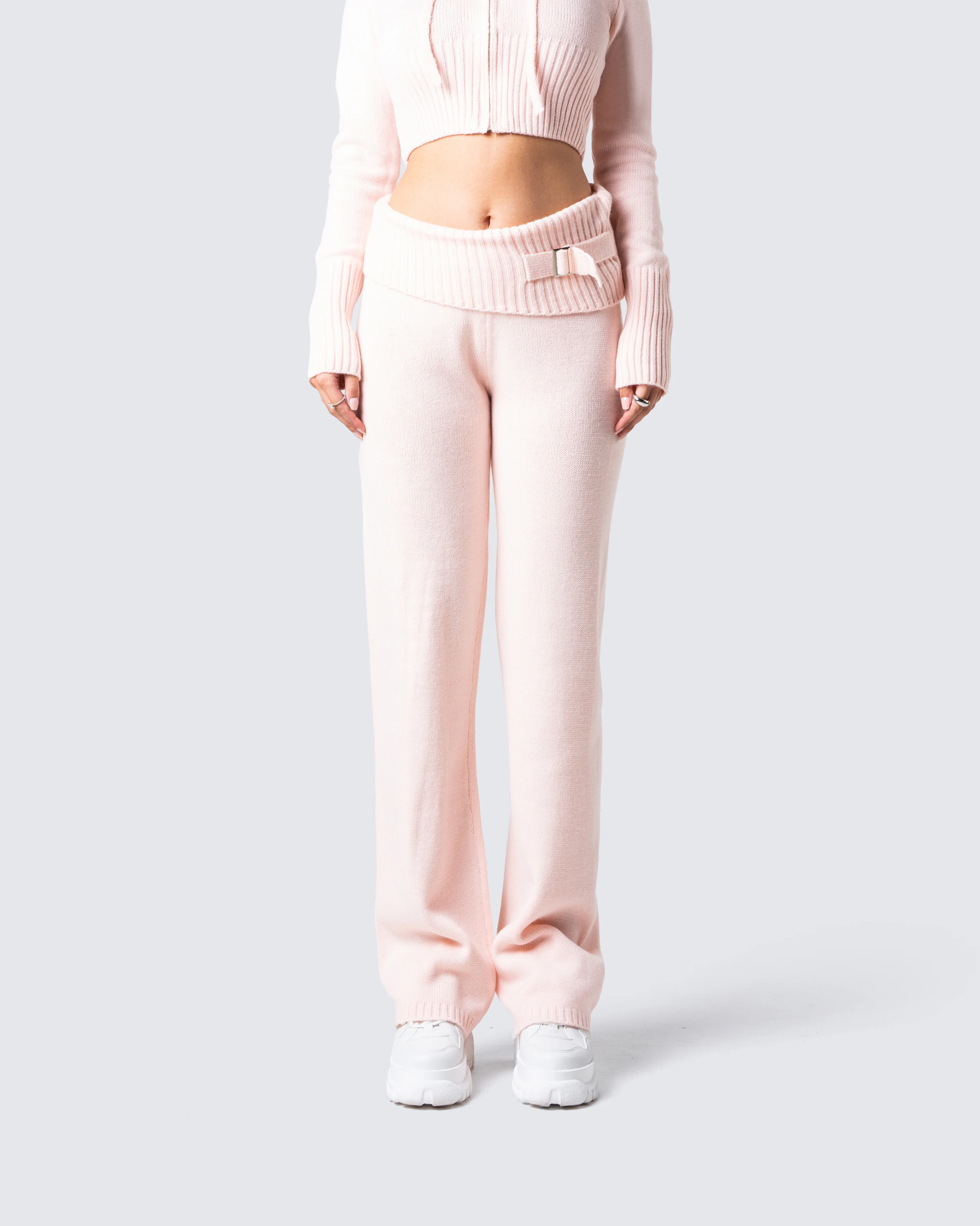 Alyssa Pink Knit Pant - Image 4