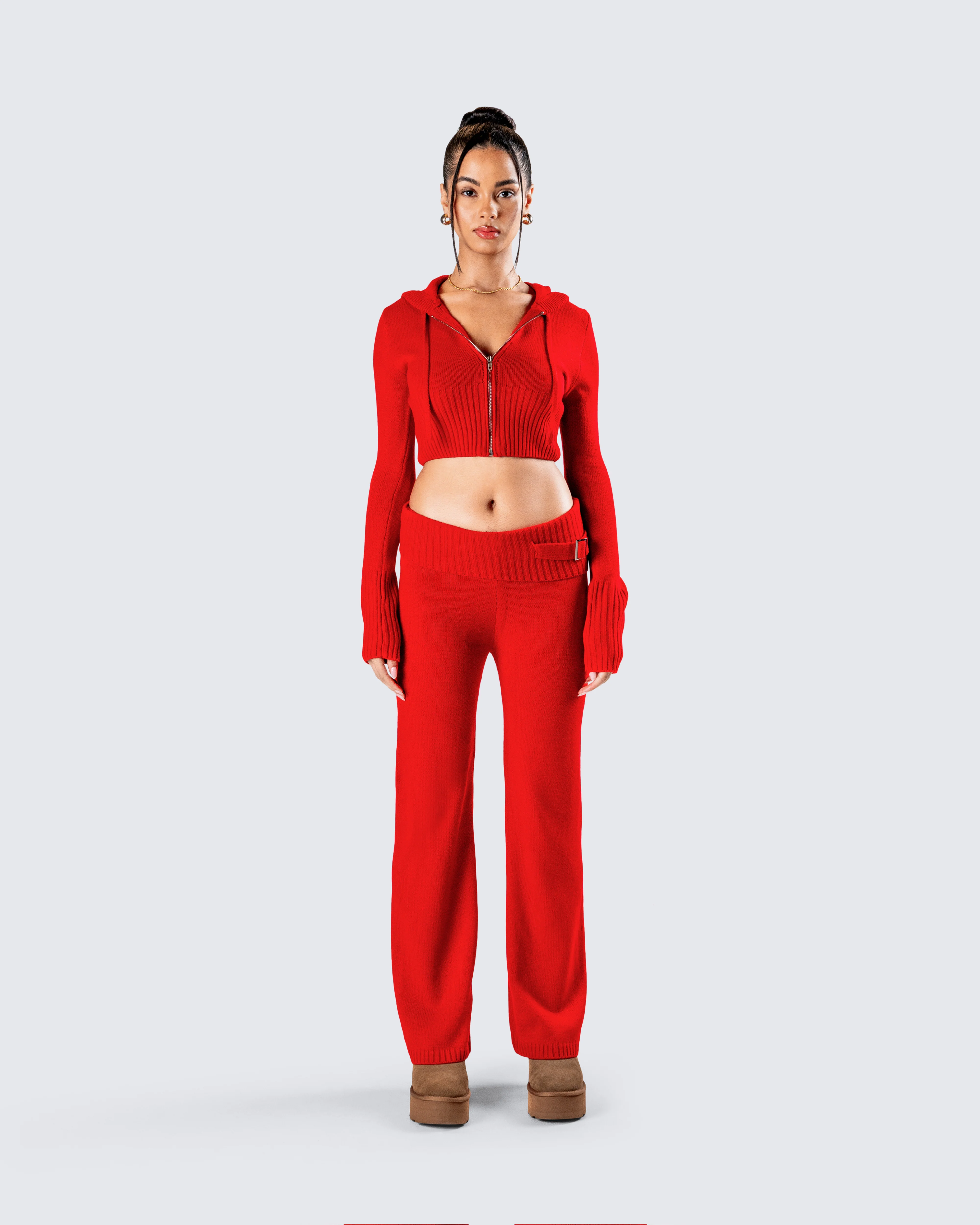 Alyssa Red Knit Set - Image 4