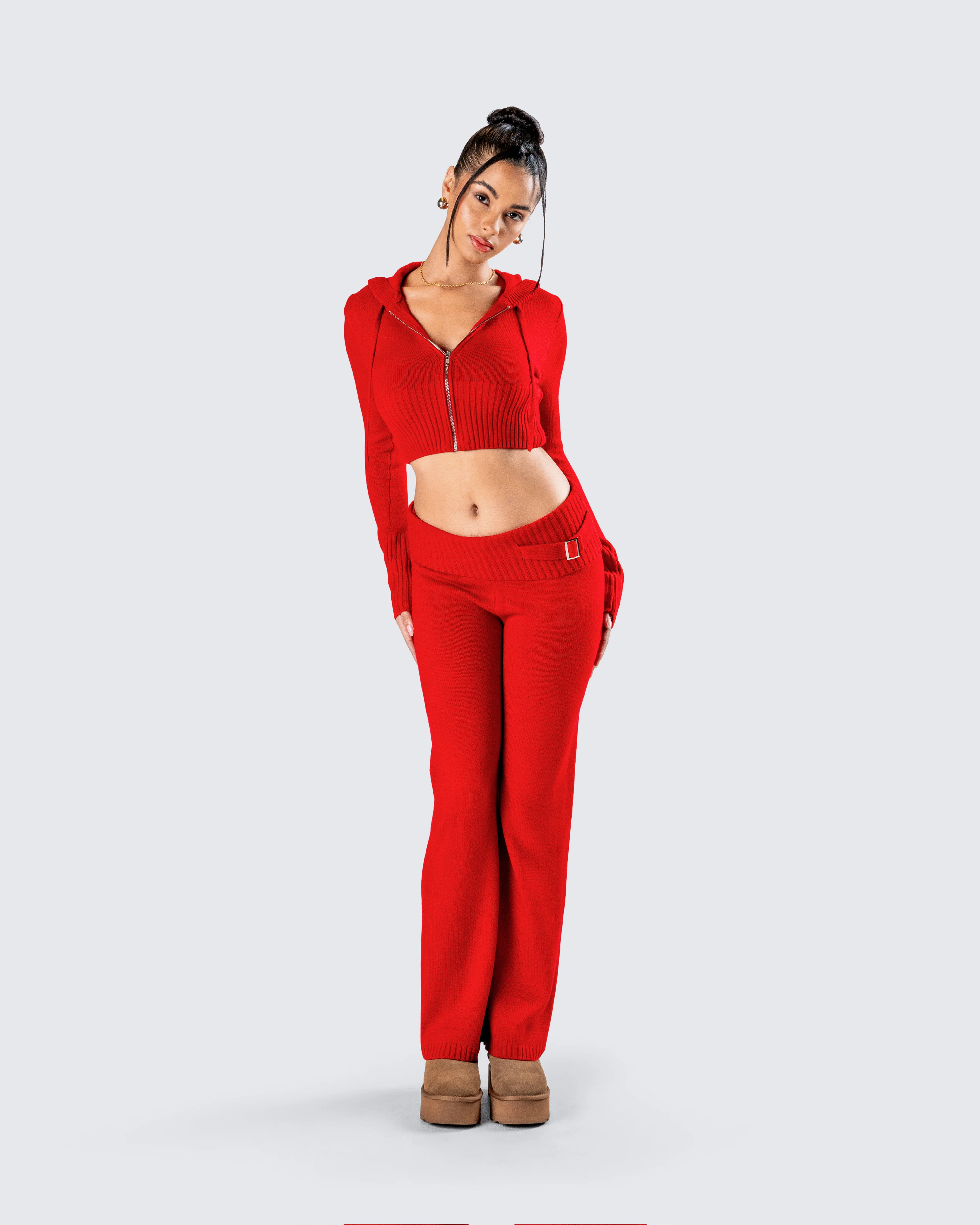 Alyssa Red Knit Set - Image 8
