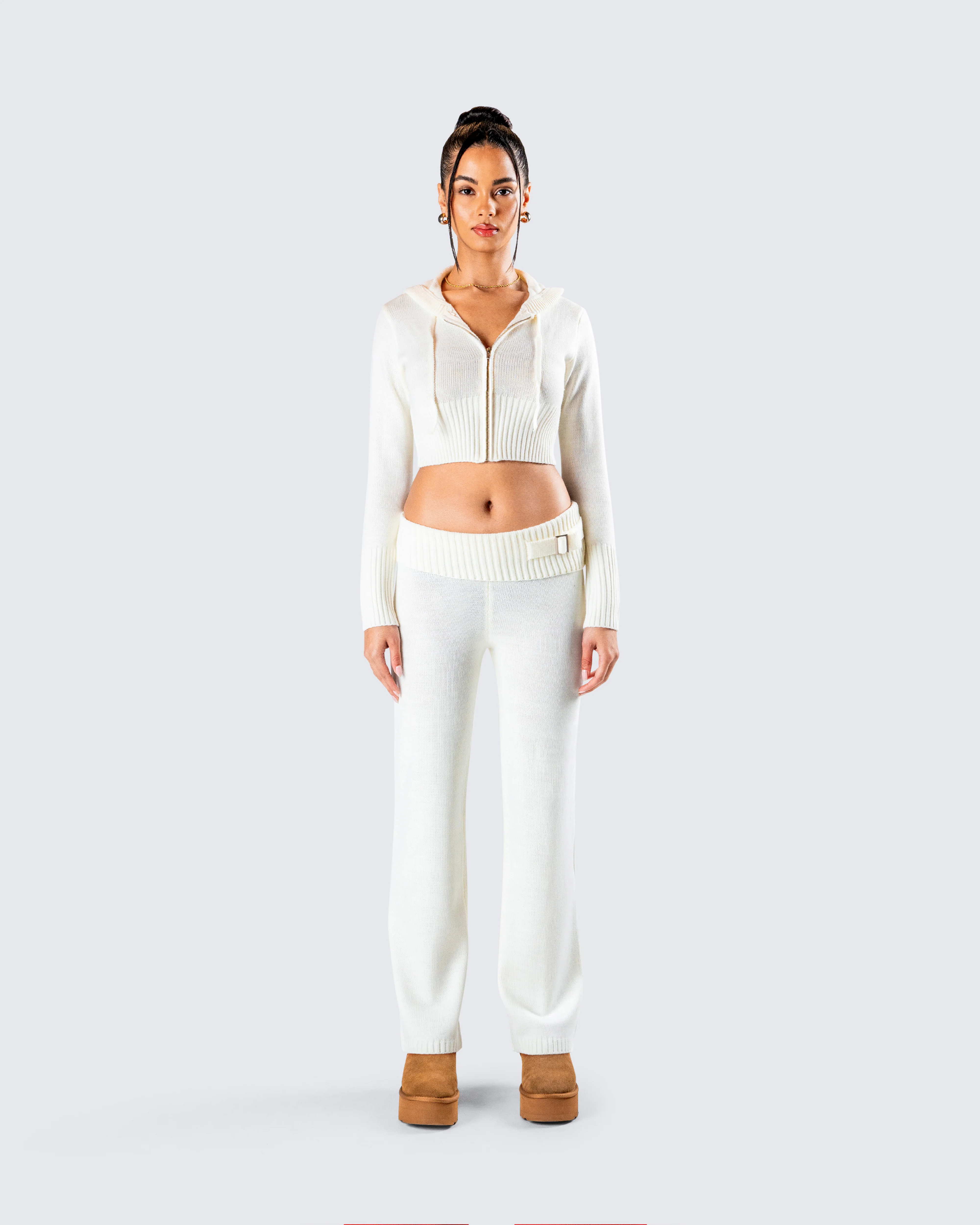 Alyssa White Knit Set - Image 4