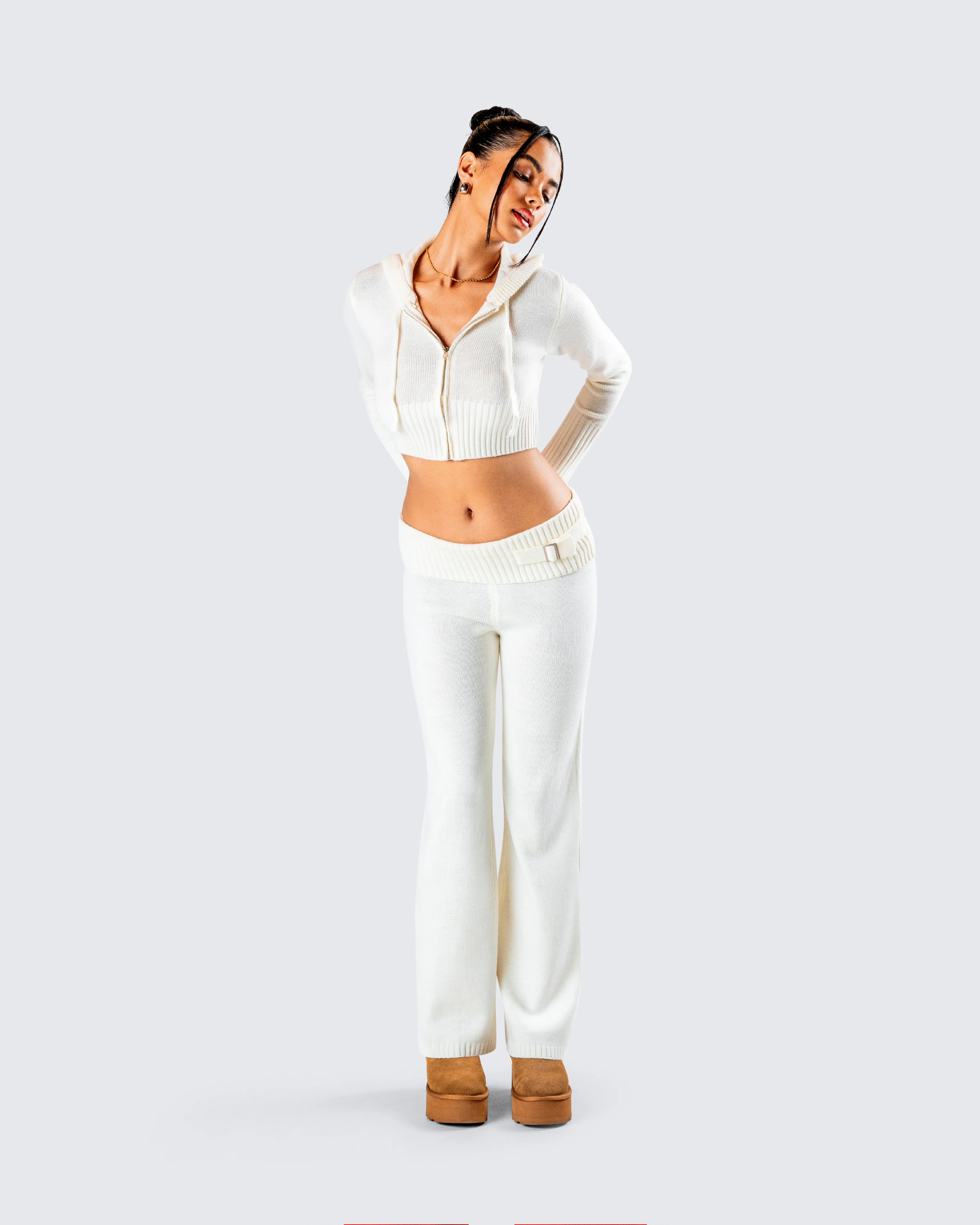 Alyssa White Knit Set - Image 8