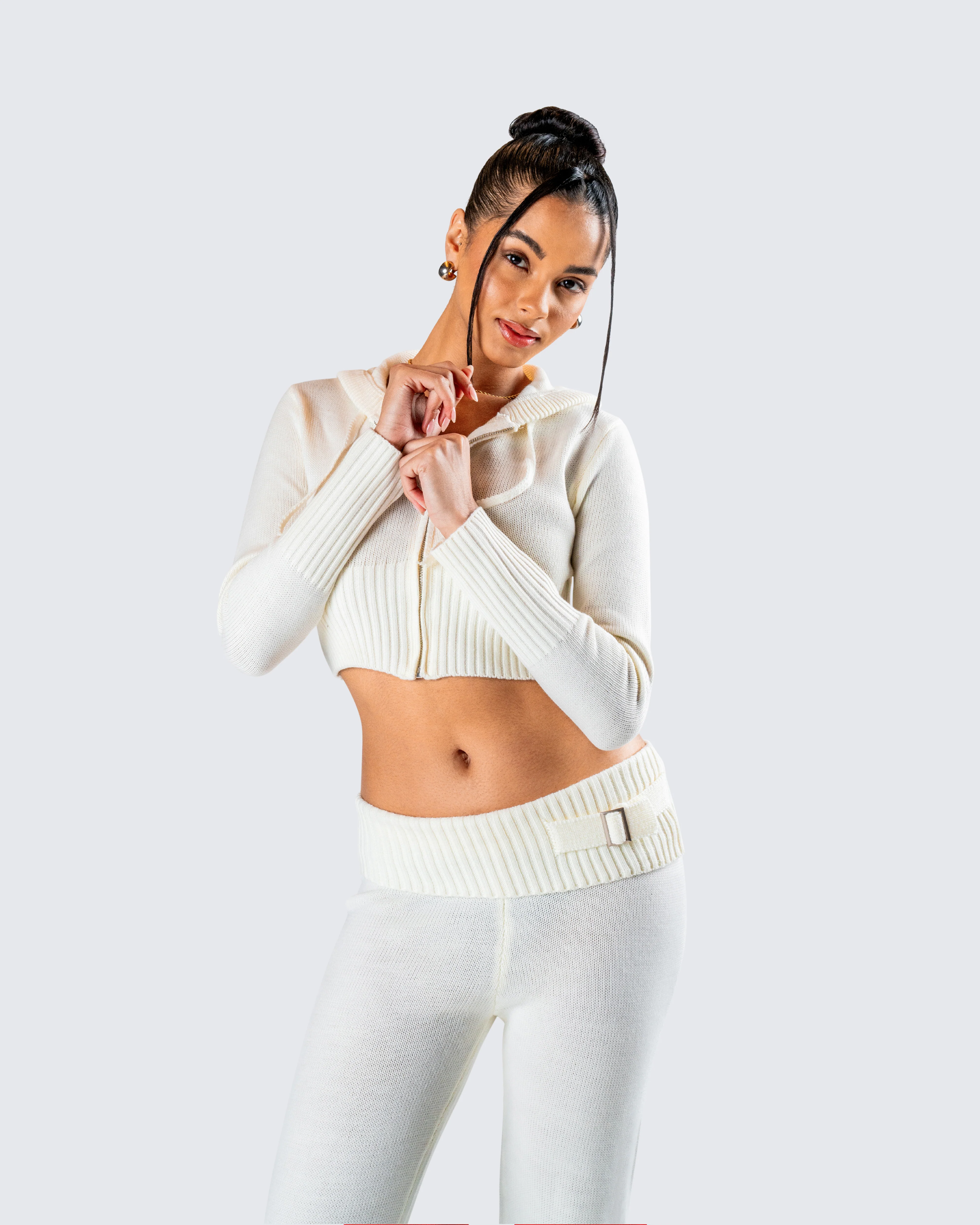 Alyssa White Knit Set - Image 9