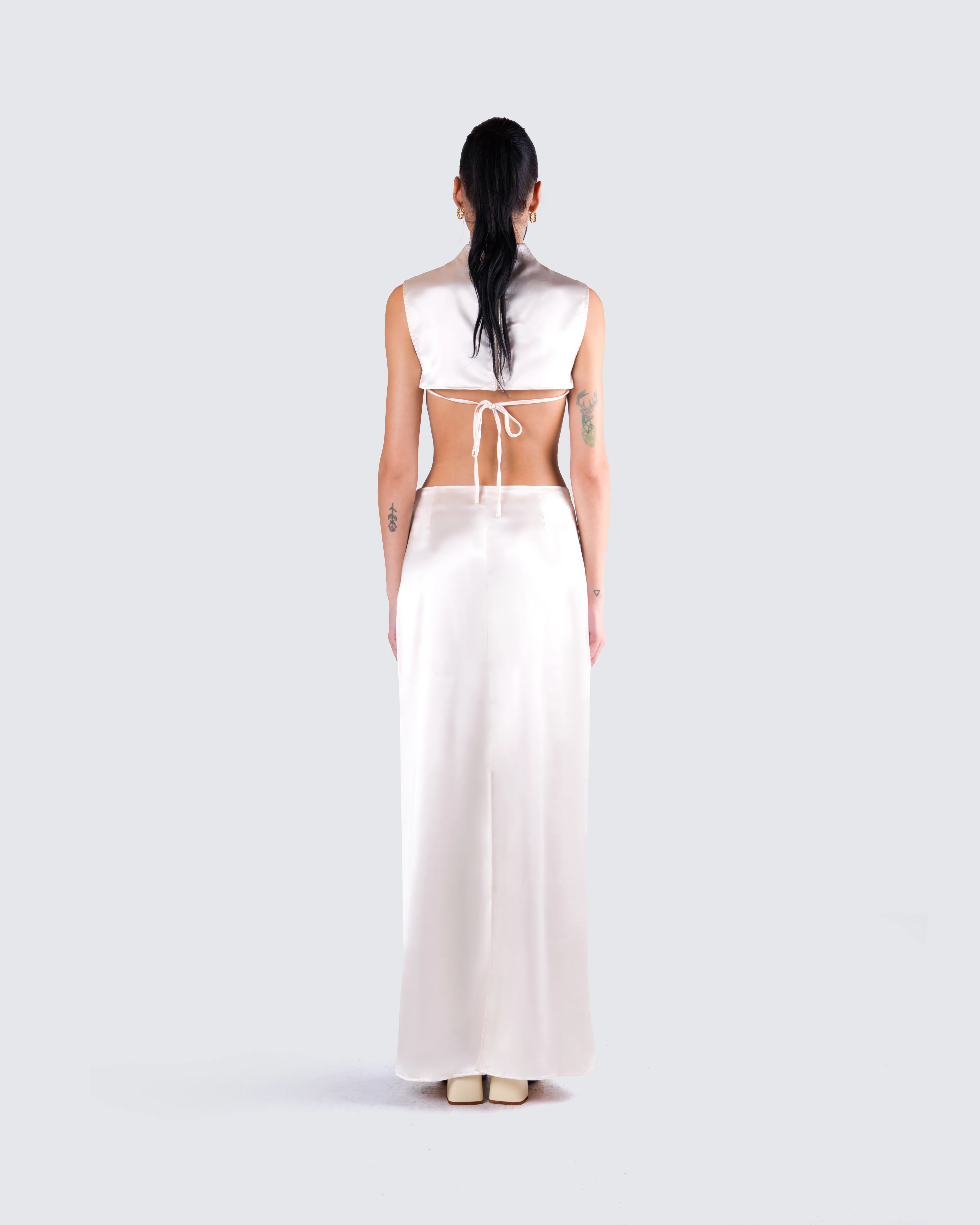 Amal Cream Cropped Top - Image 6