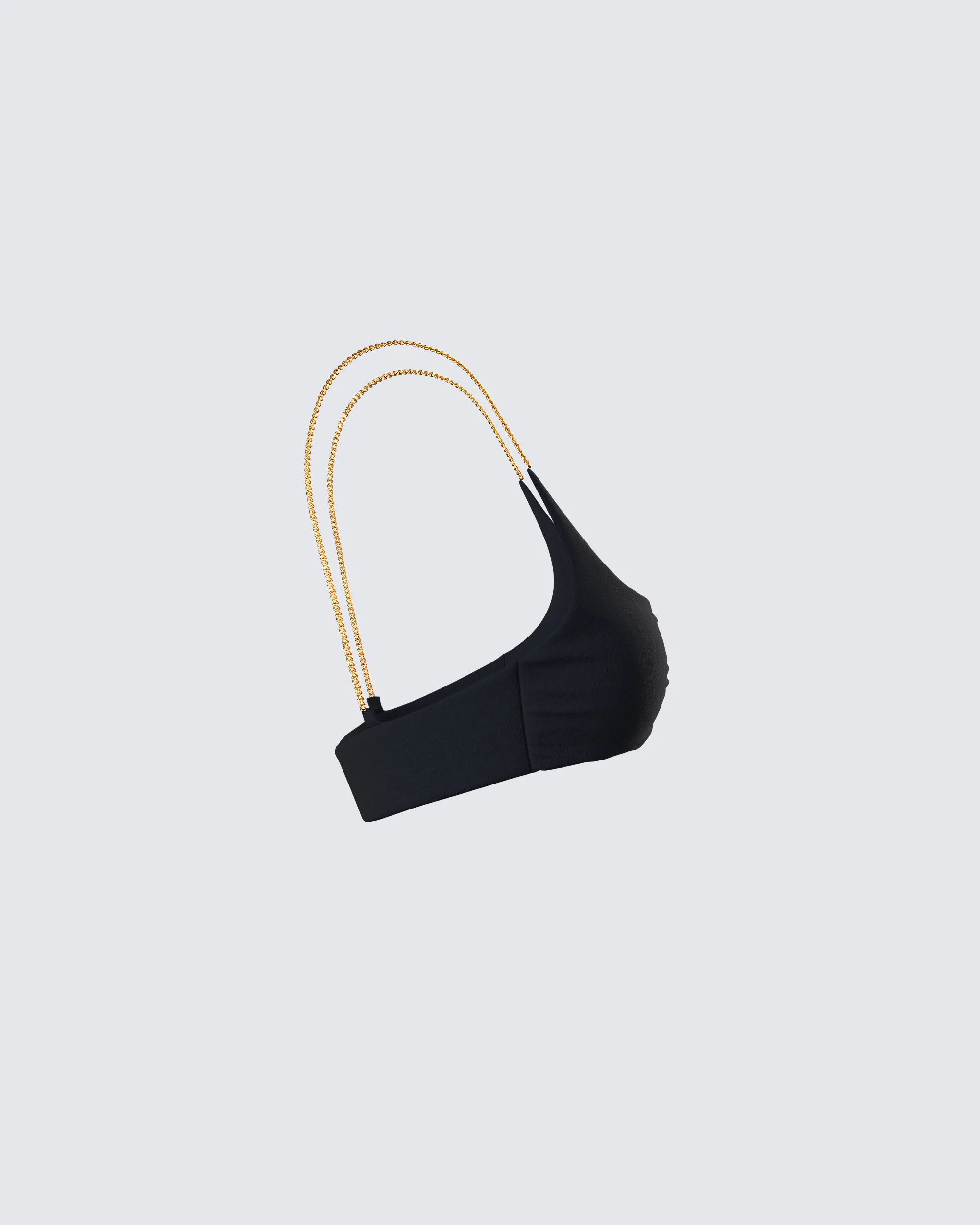 Amari Black Chain Cropped Top - Image 2
