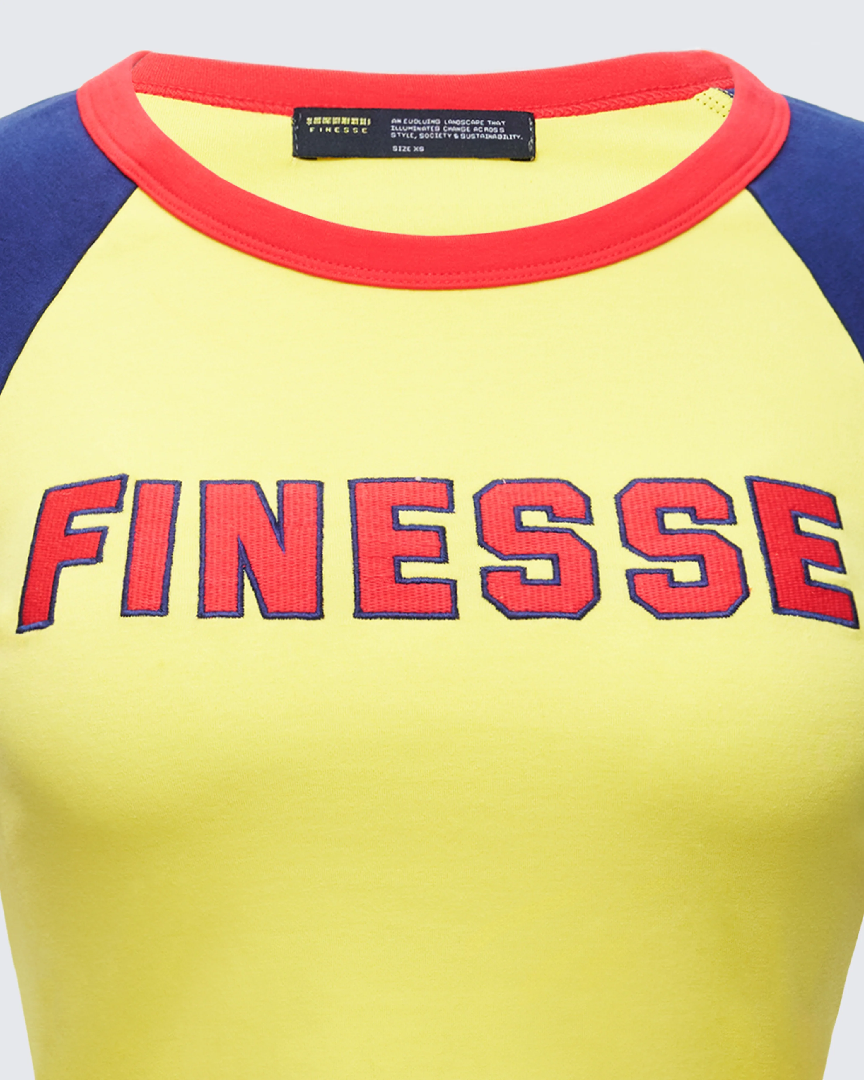 Amber Yellow Jersey Graphic Top - Image 6