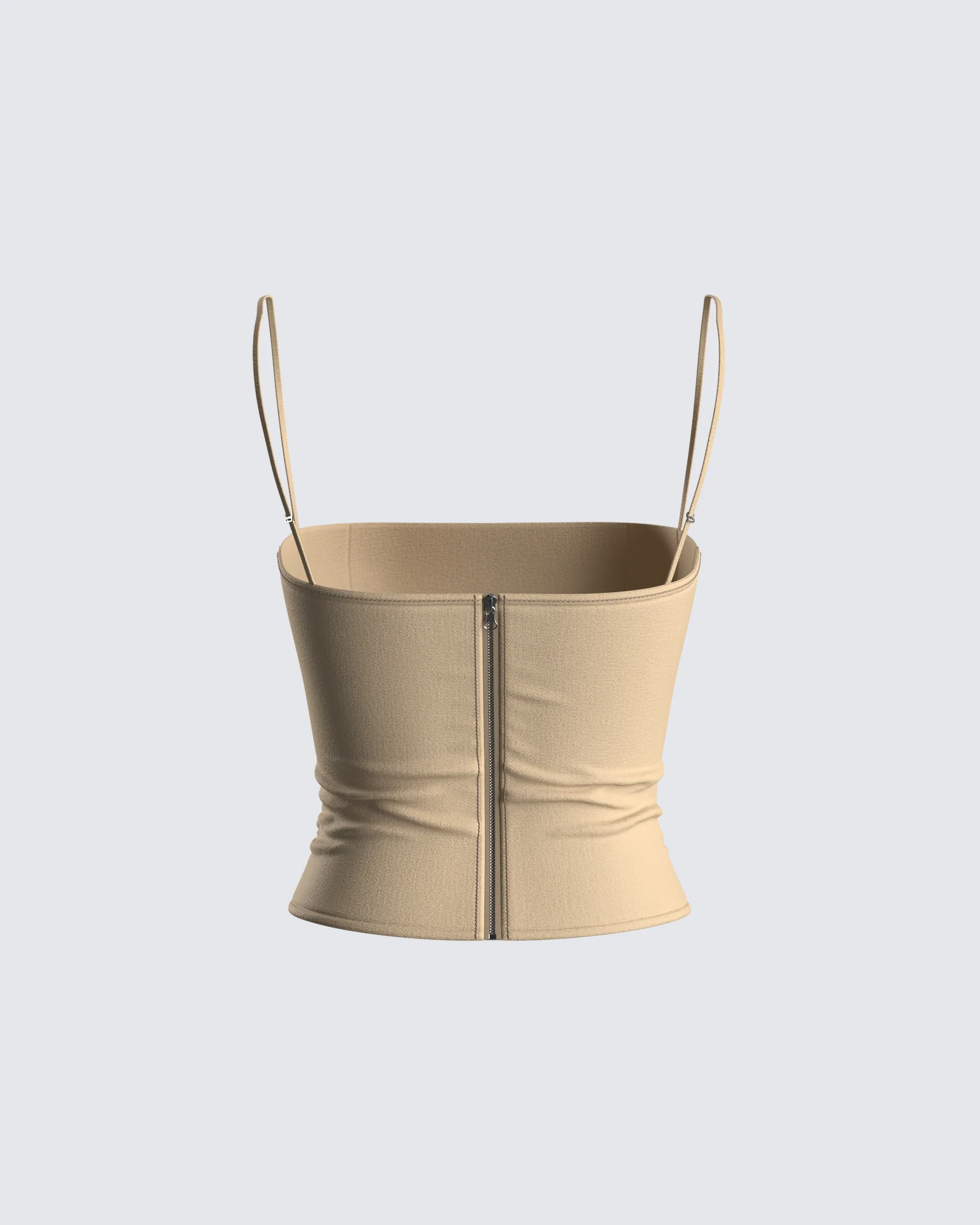 Amberly Beige Corset Top - Image 3