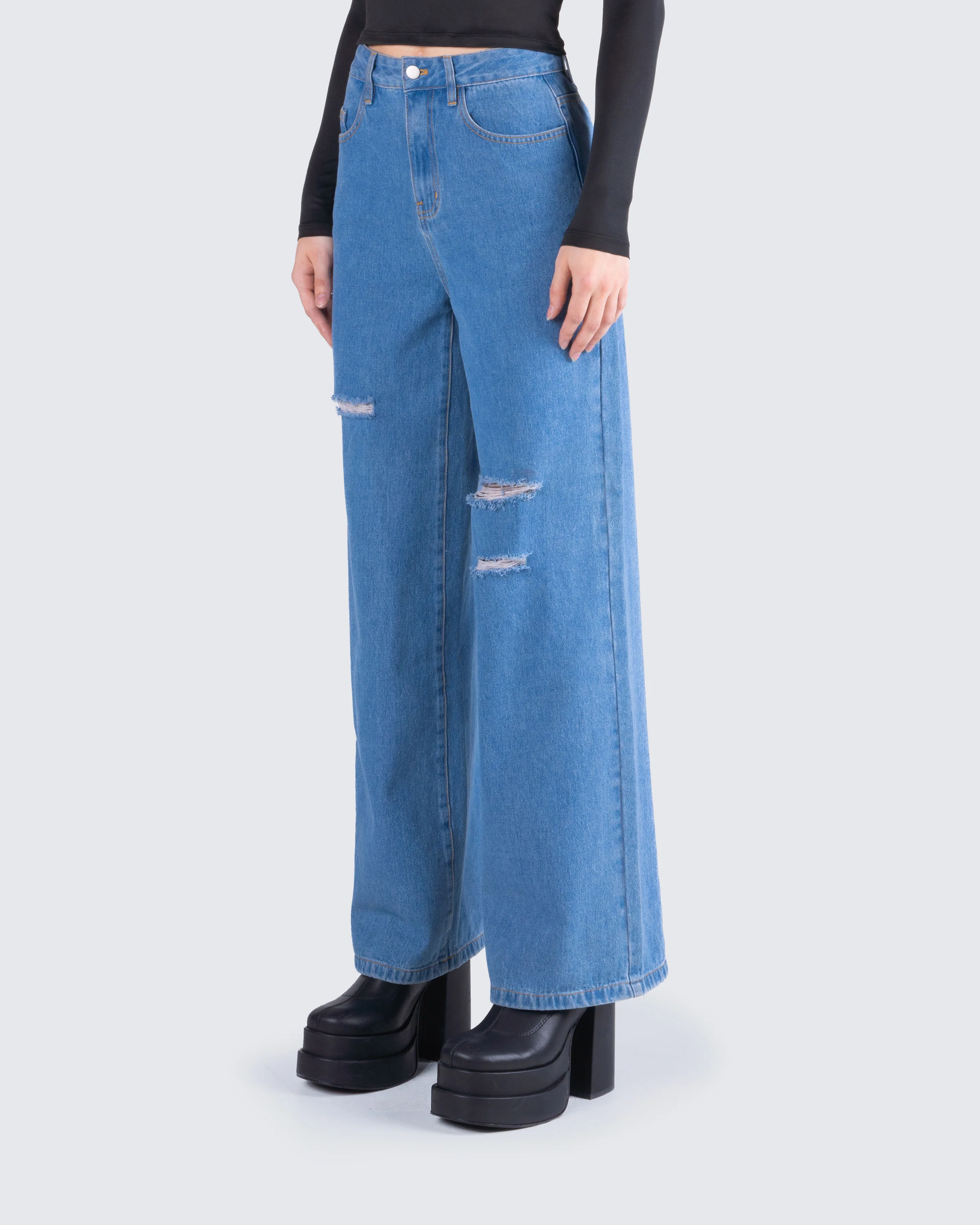Amelia Distressed Jeans - Image 7