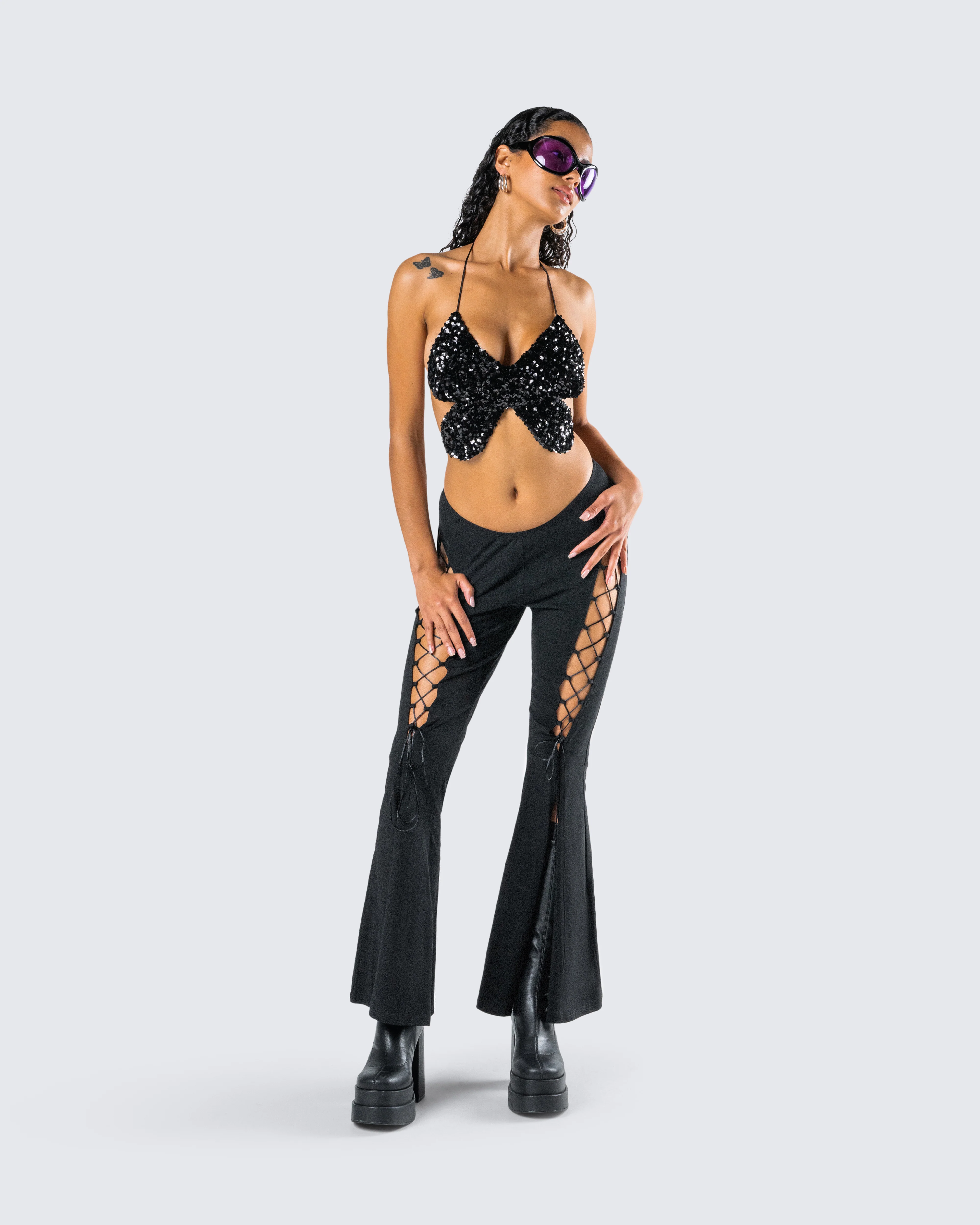 Amelie Black Butterfly Top - Image 9