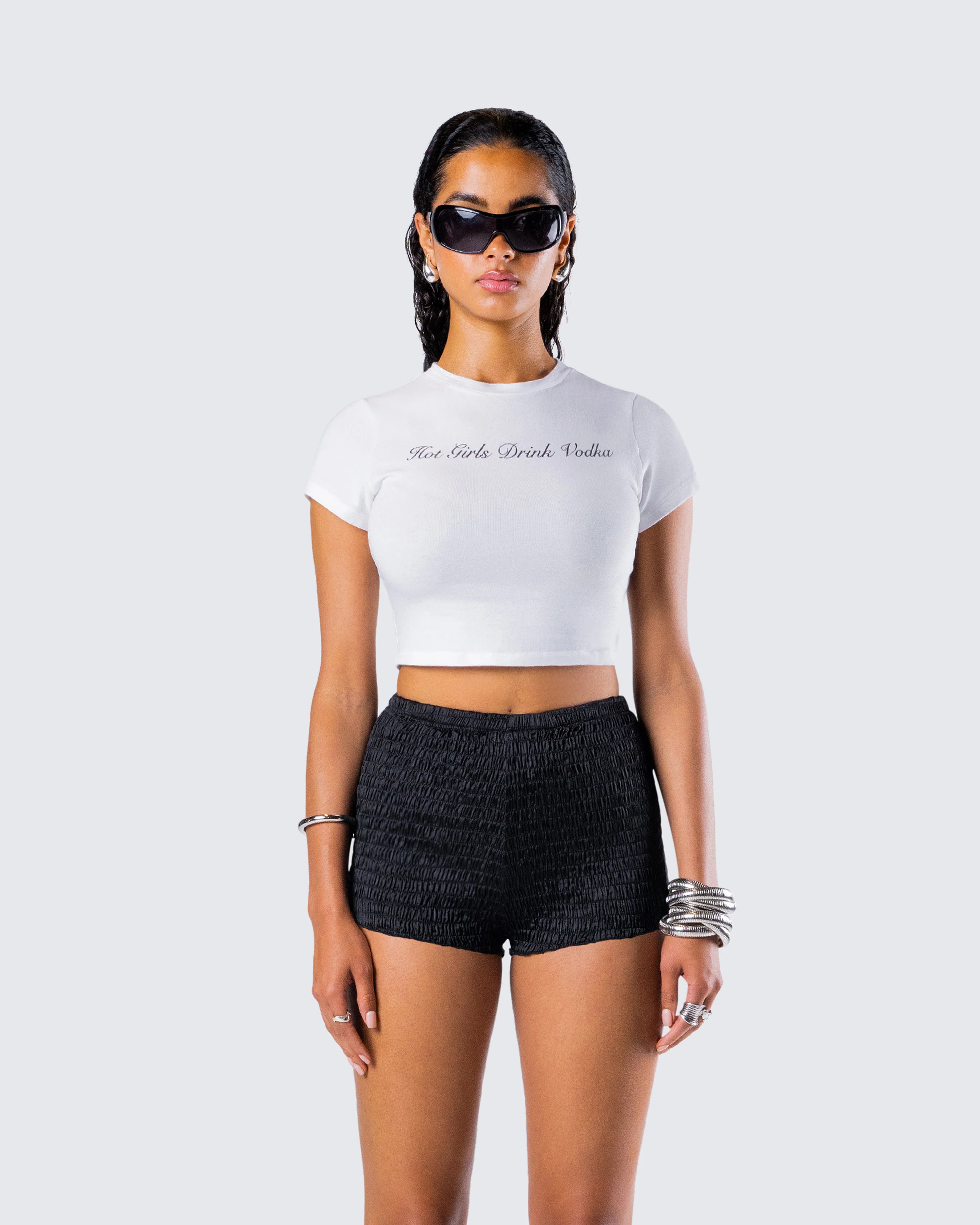Anela White Jersey Graphic Top - Image 4