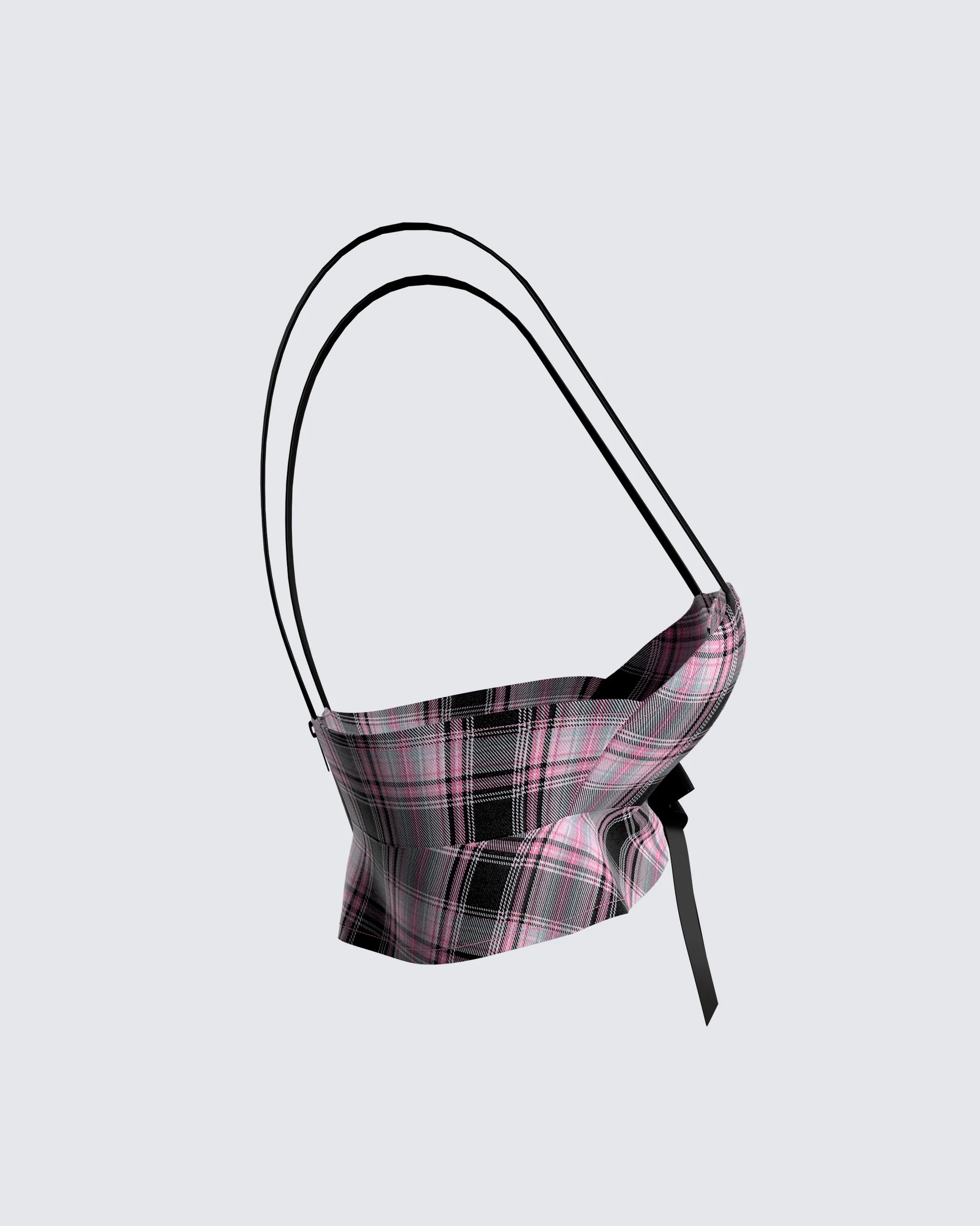 Angel Plaid Crop Top - Image 2