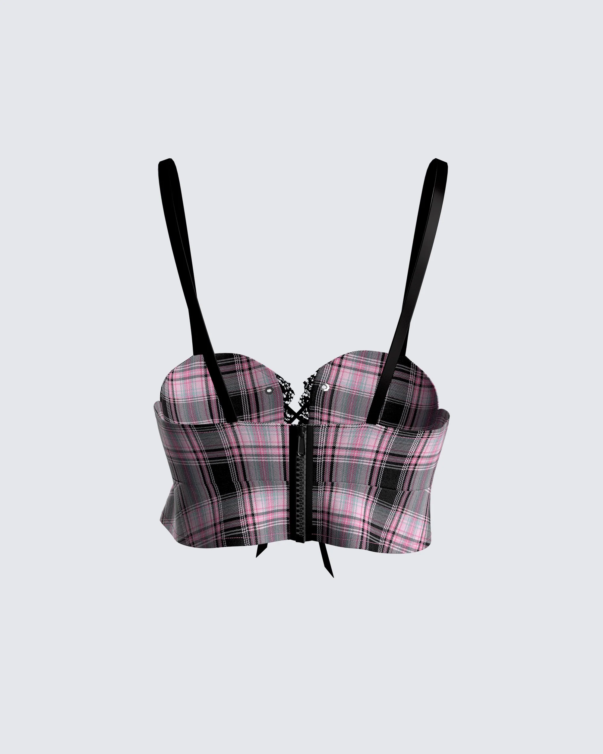 Angel Plaid Crop Top - Image 3
