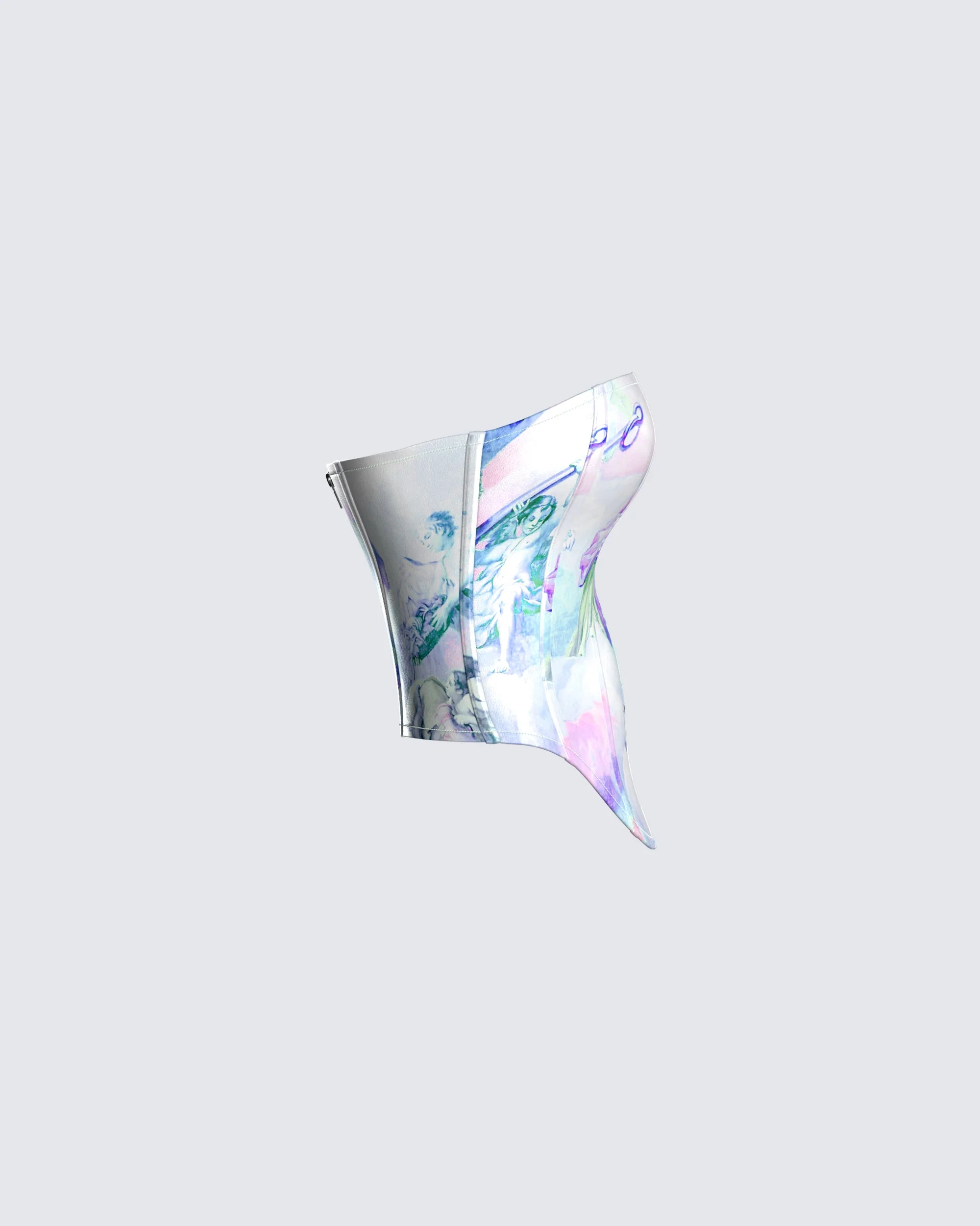 Annalise Blue Multi Corset - Image 2
