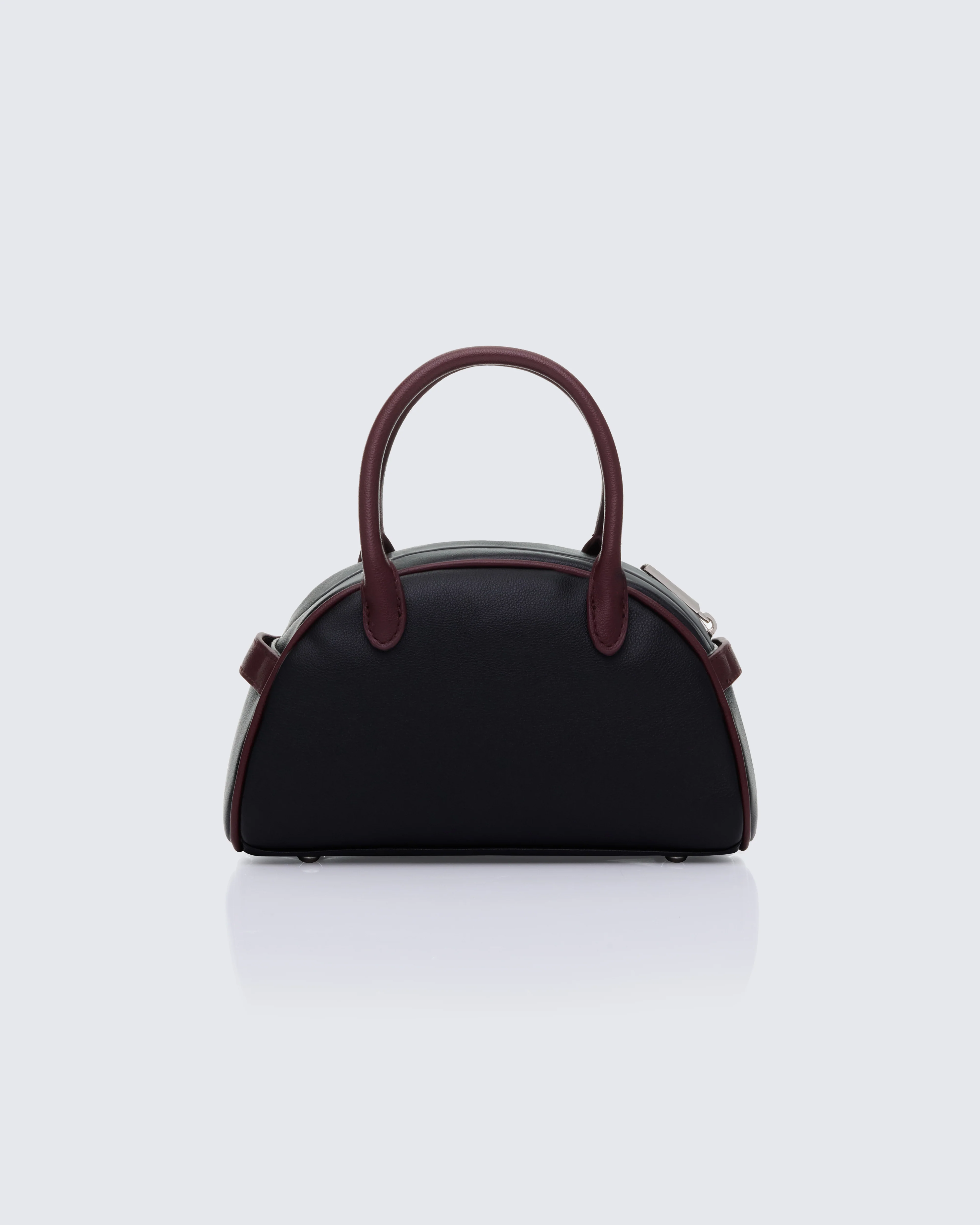 Antonia Black Mini Bowling Bag - Image 2