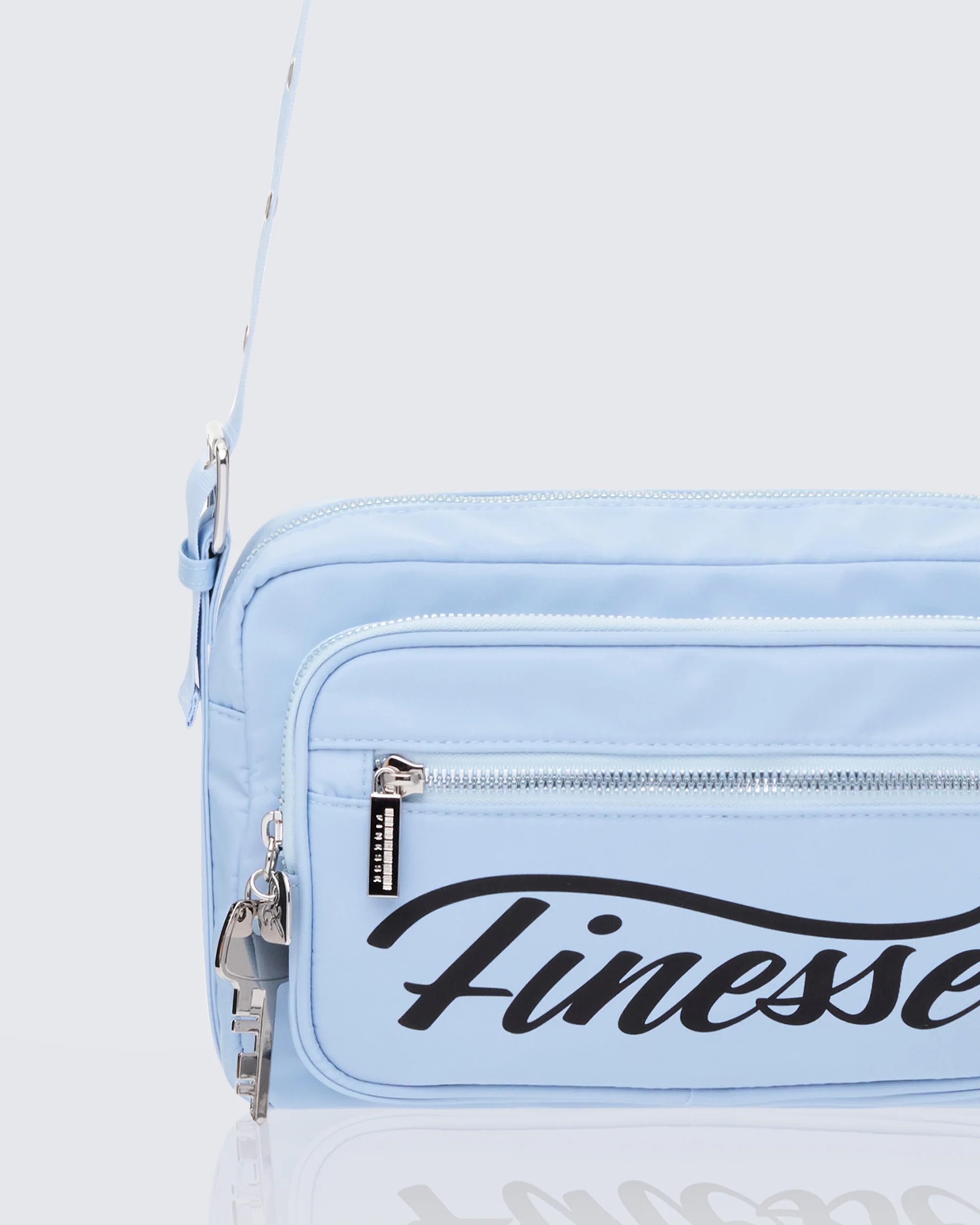 April Baby Blue Ballet Bag With Charm - Image 3