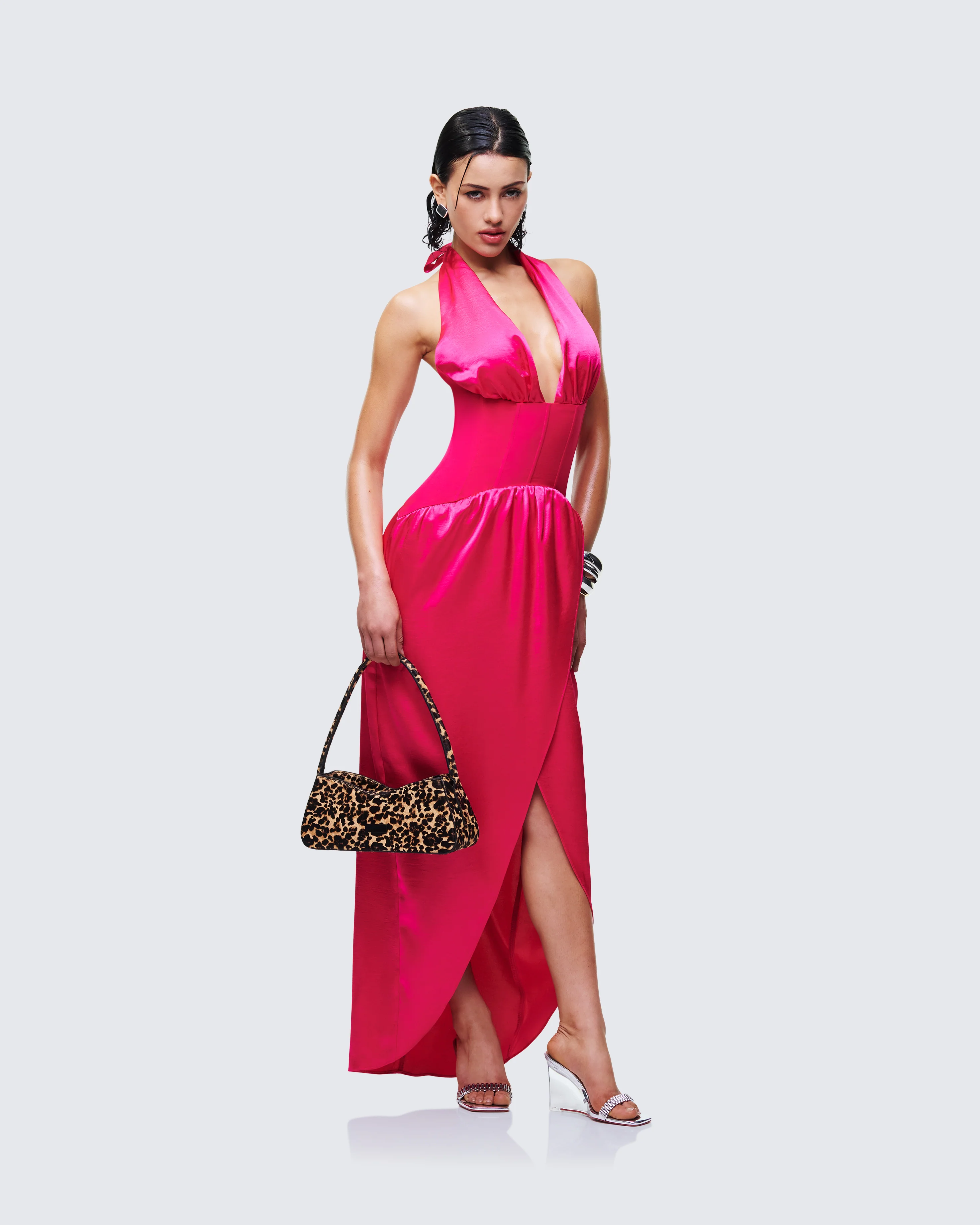 Arabella Corset Wrap Maxi Dress - Image 3