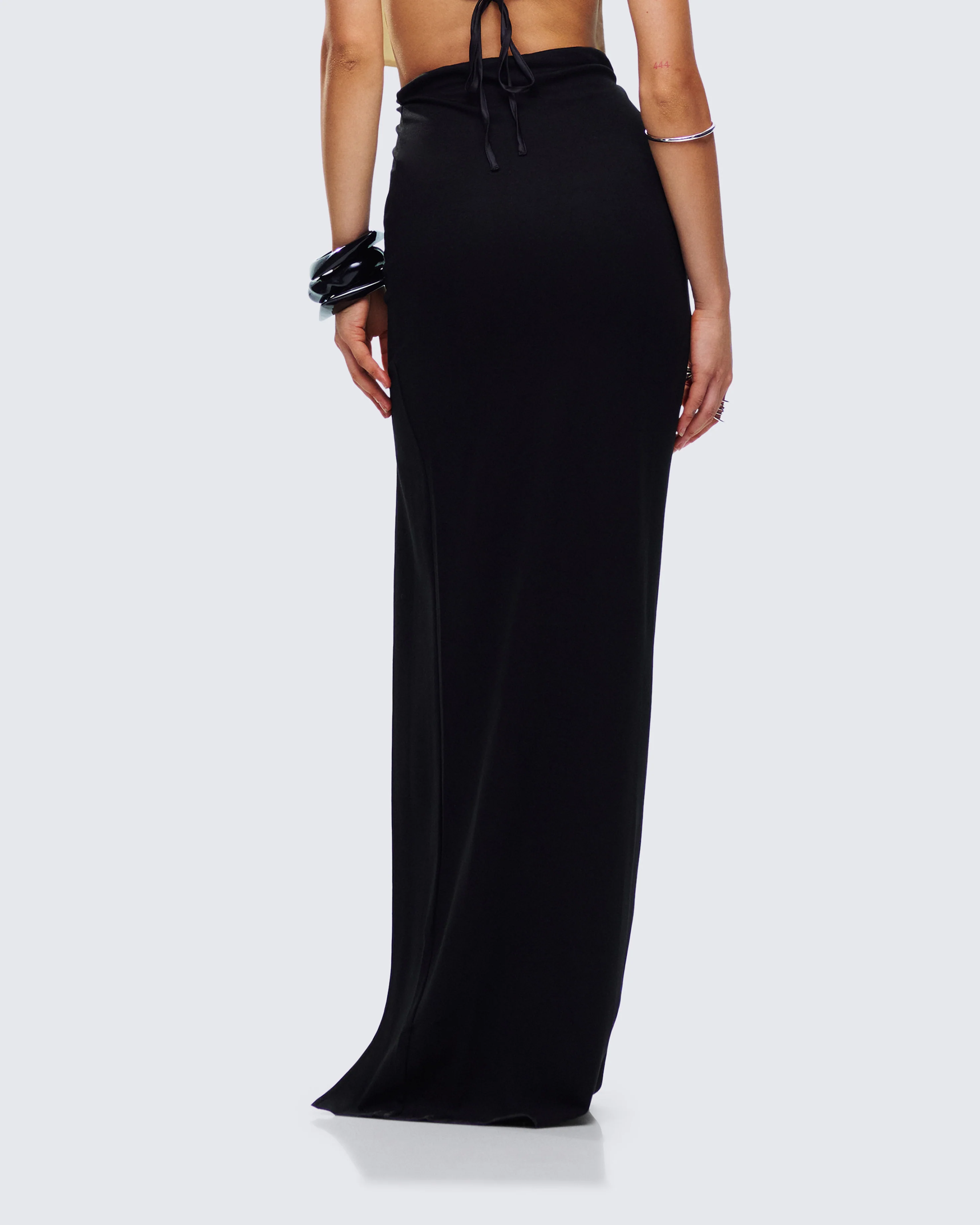 Aries Black Knit Maxi Skirt - Image 6