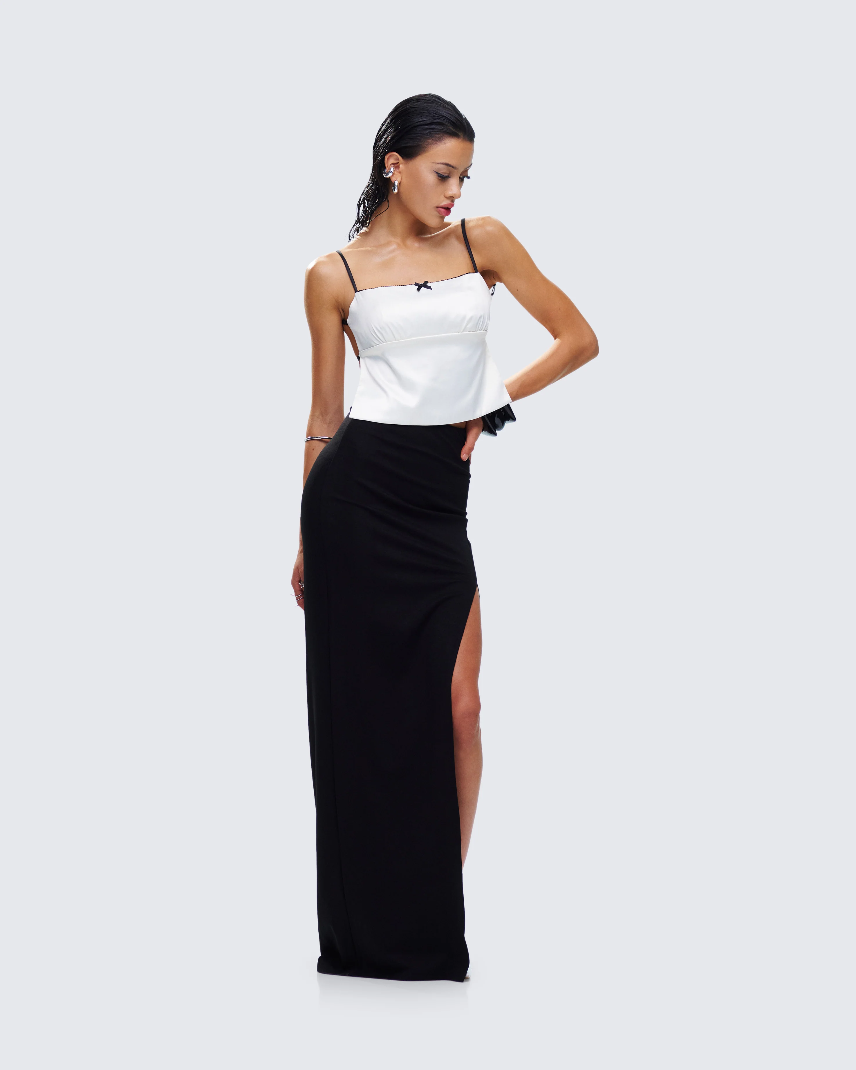 Aries Black Knit Maxi Skirt - Image 8