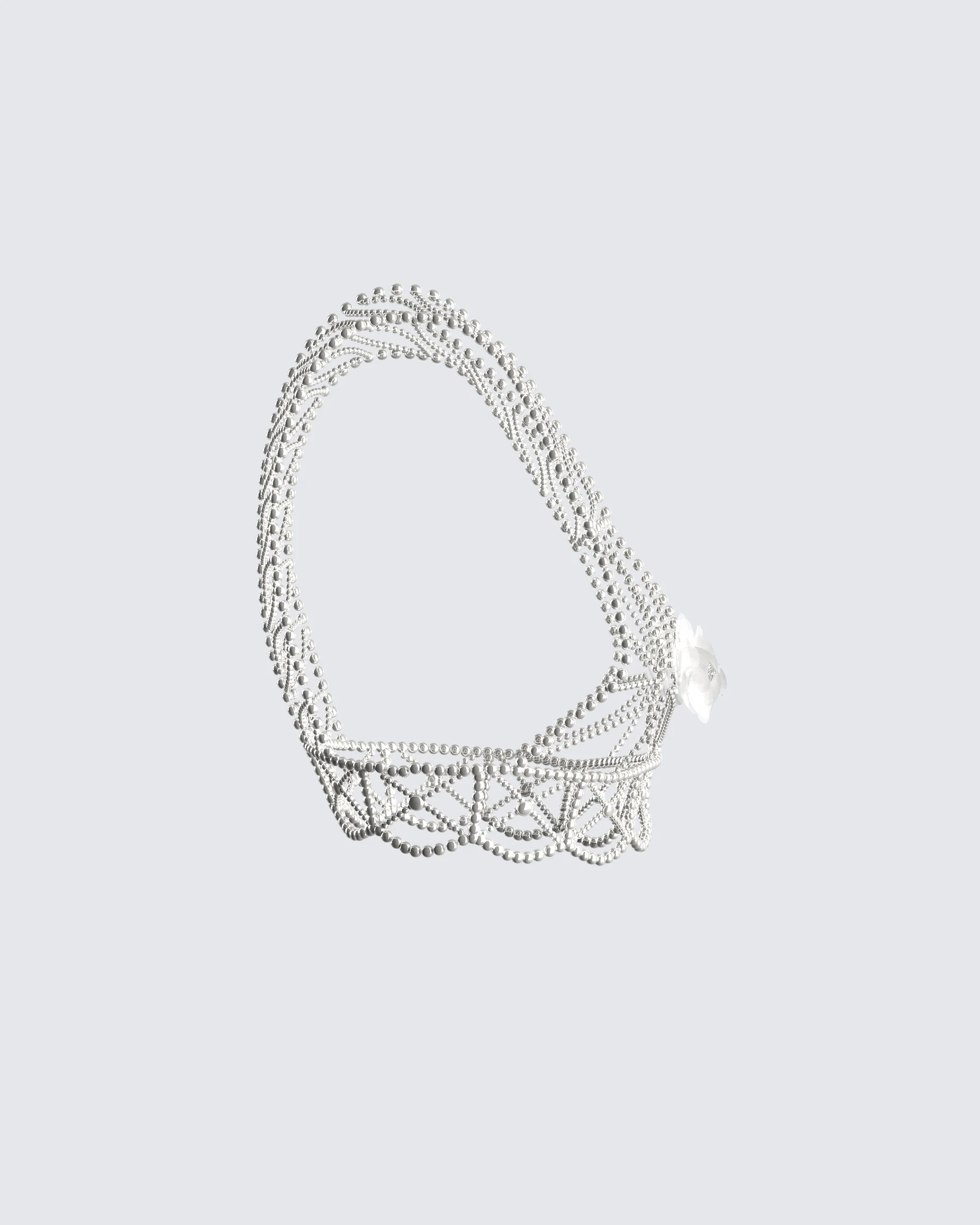 Aries Ivory Pearl Beaded Top - Image 2