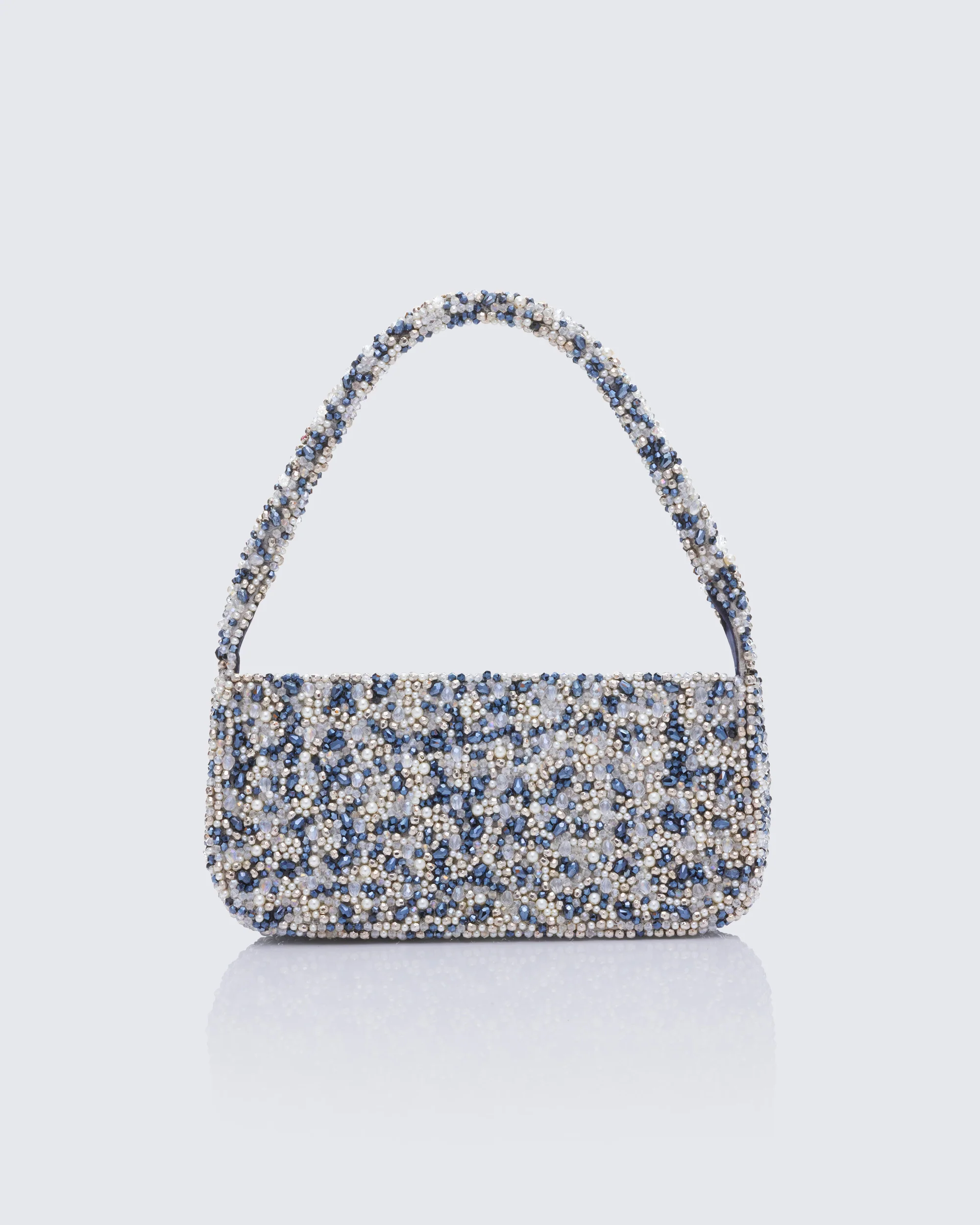 Asma Silver Beaded Shoulder Bag - Image 2