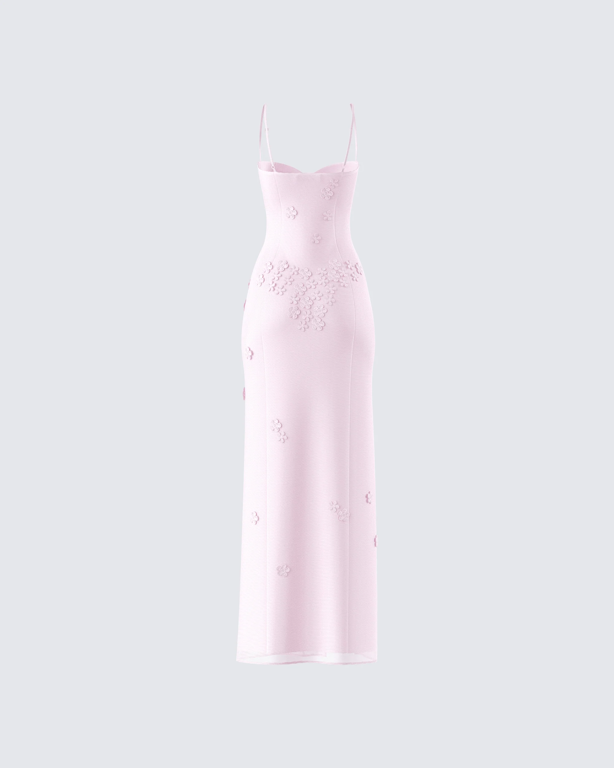Astoria Pink Floral Maxi Dress - Image 3