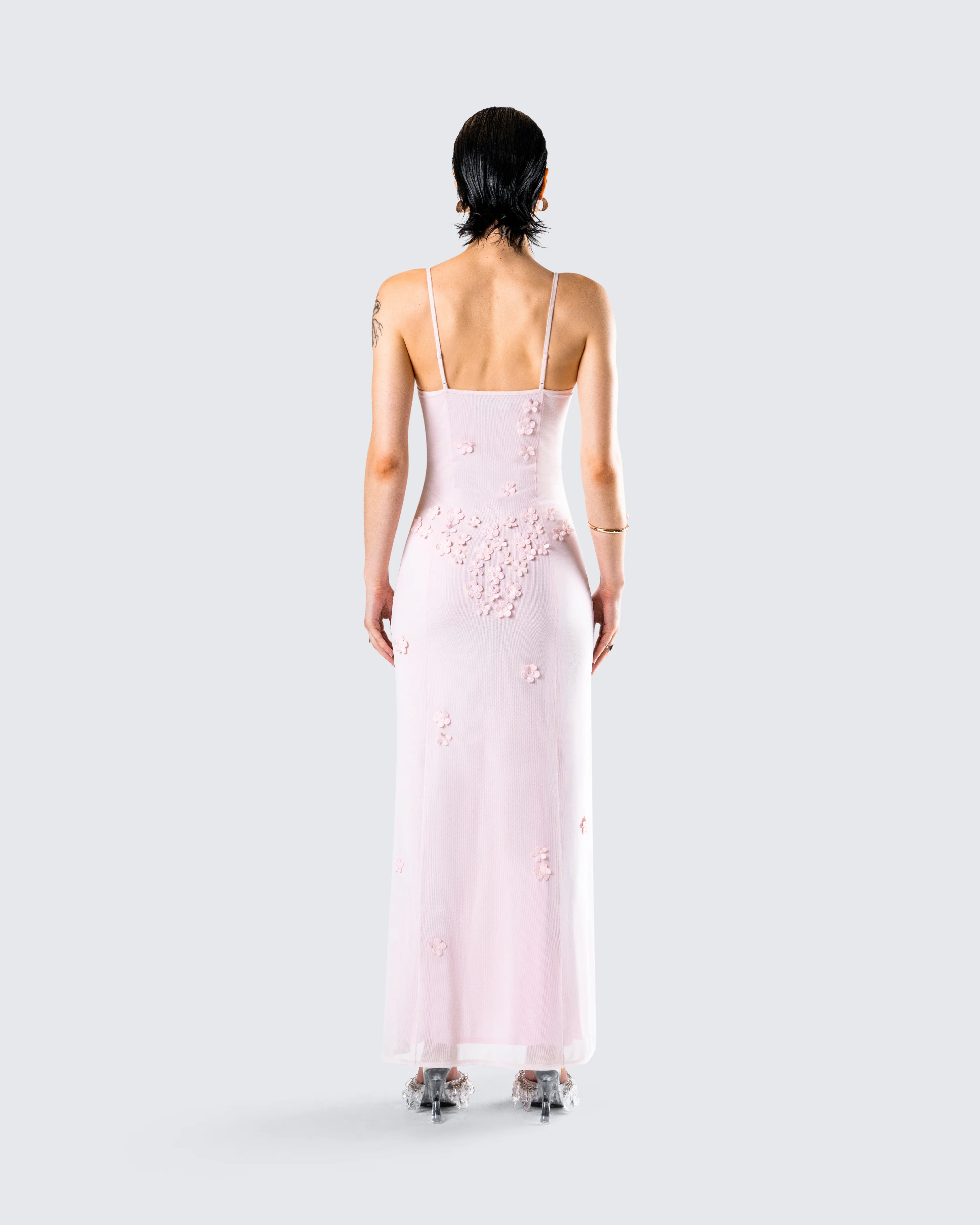 Astoria Pink Floral Maxi Dress - Image 7