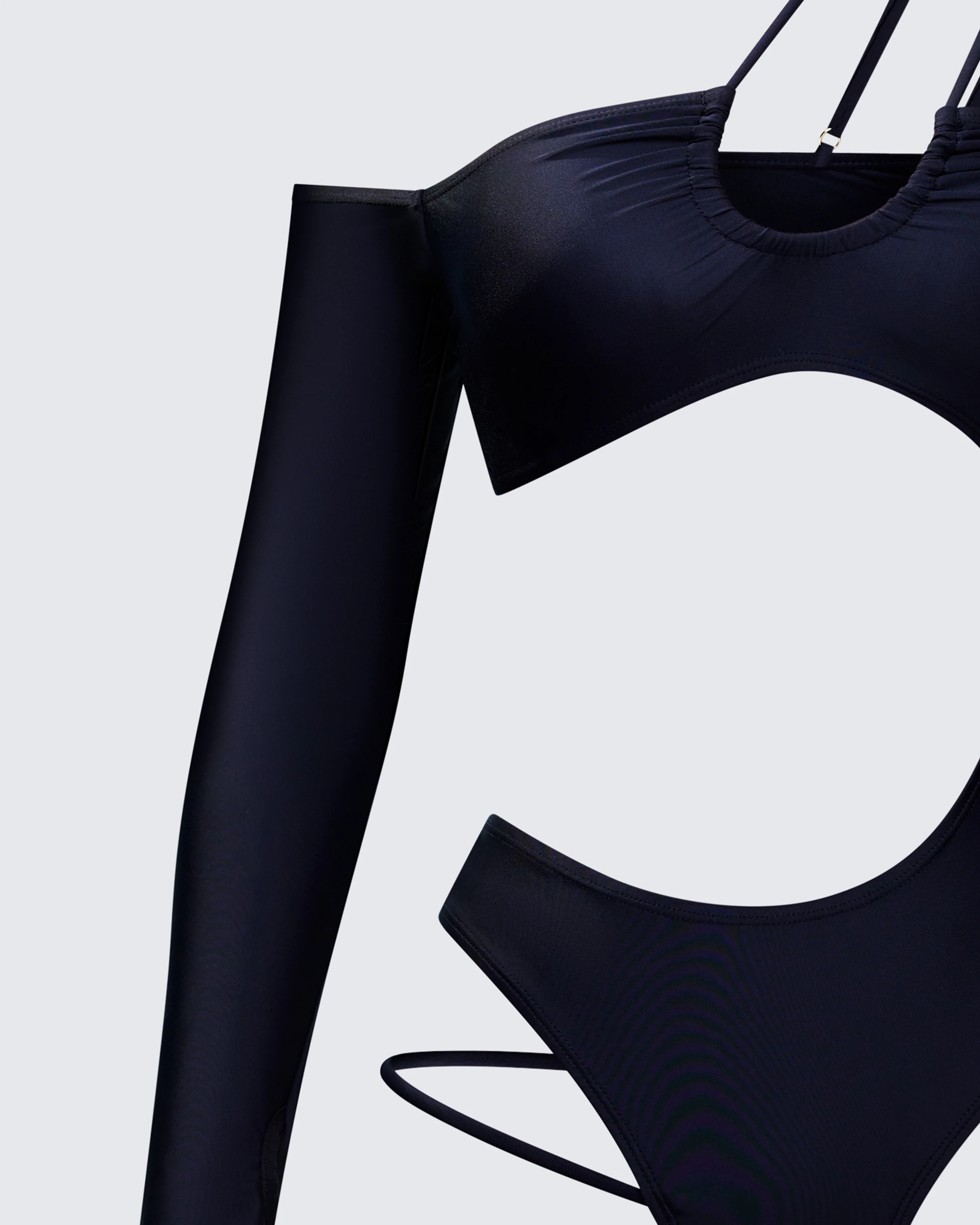 Astra Black Cut Out Swimsuit - Image 6